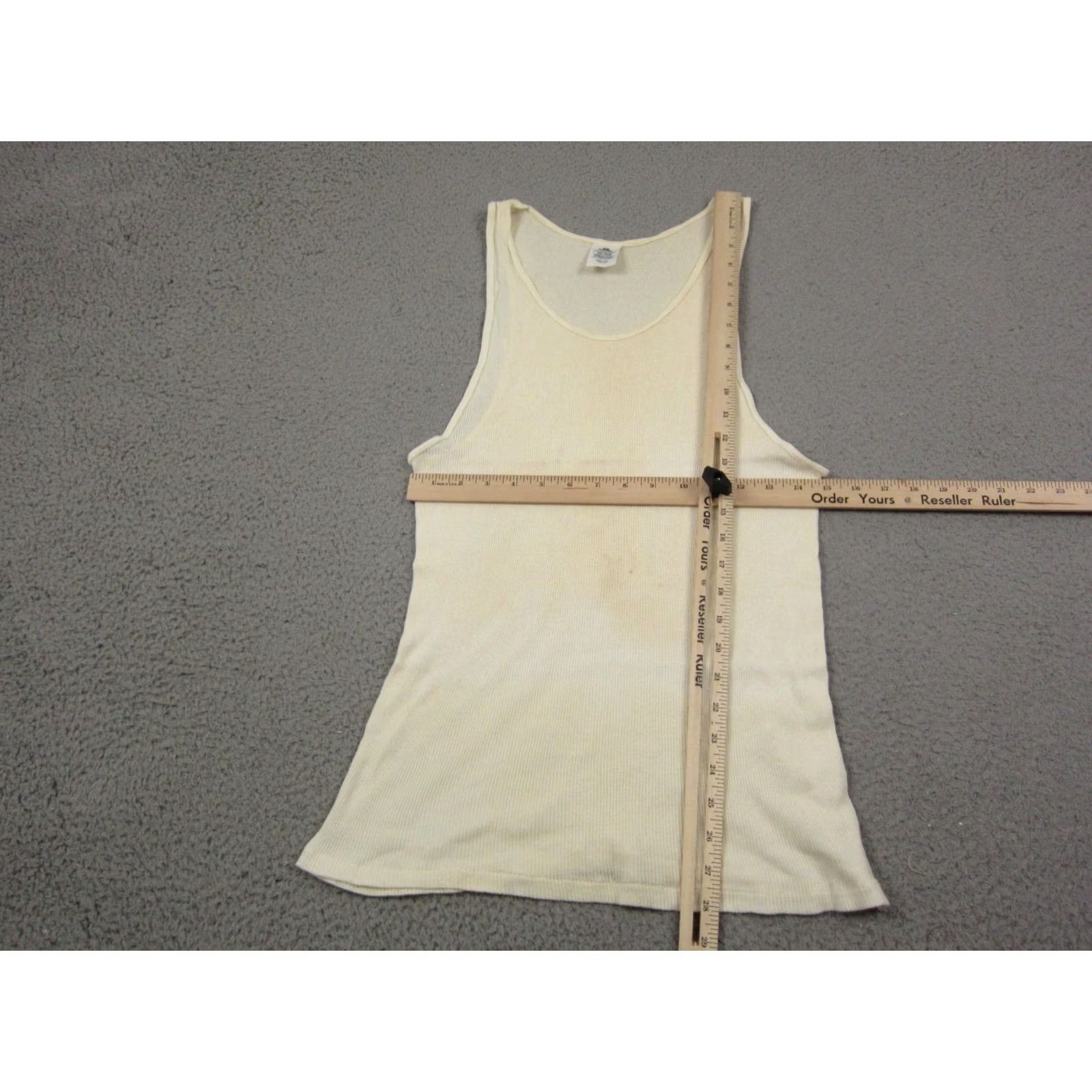 Stafford VINTAGE Stafford Tank Top Shirt Mens Extra Large XL Creme Cotton Ribbed 90s Size US XL / EU 56 / 4 - 7 Thumbnail