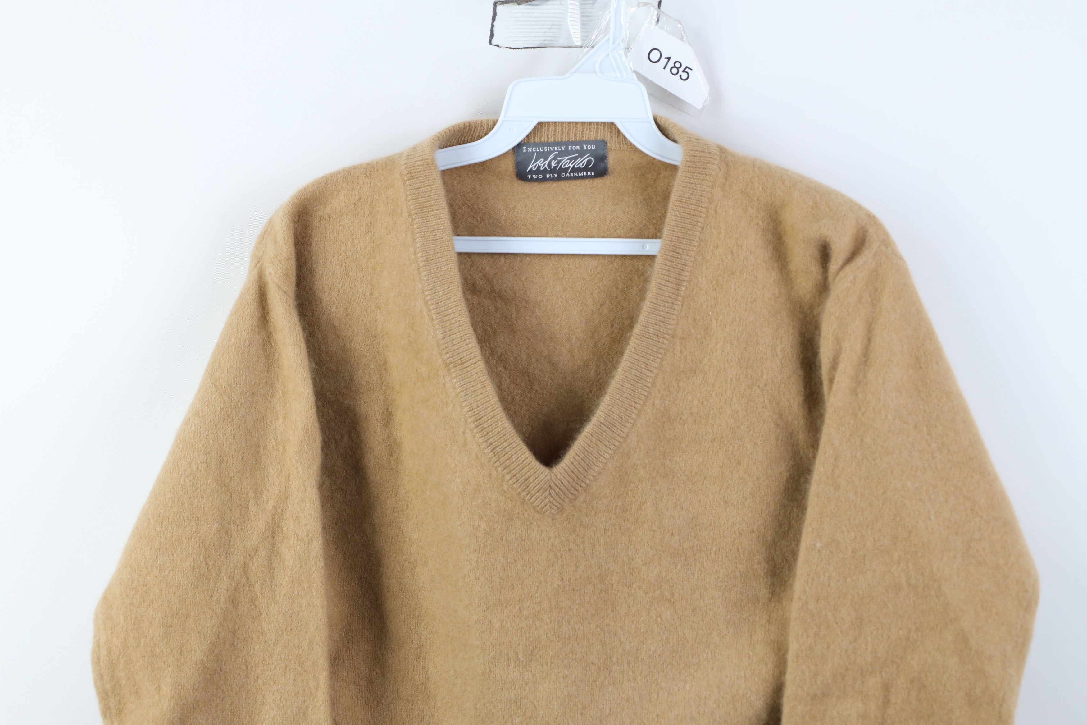 Vintage Vintage 90s Streetwear Ply Cashmere Knit V-Neck Sweater Size M / US 6-8 / IT 42-44 - 2 Thumbnail