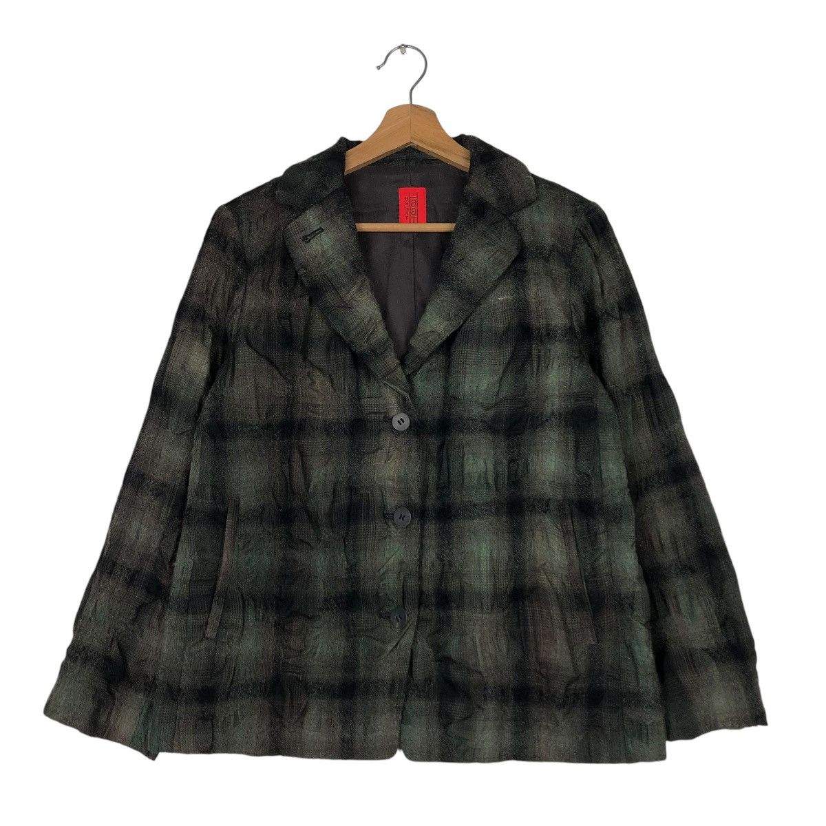 Issey Miyake VINTAGE HYBRID JACKET ISSEY MIYAKE HEART HAAT TARTAN DESIGN Size US M / EU 48-50 / 2 - 3 Thumbnail