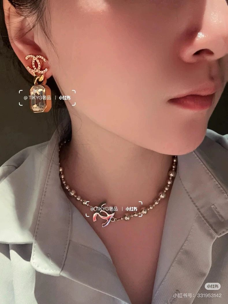 Chanel Chanel Double c square drill earrings Size ONE SIZE - 8 Thumbnail