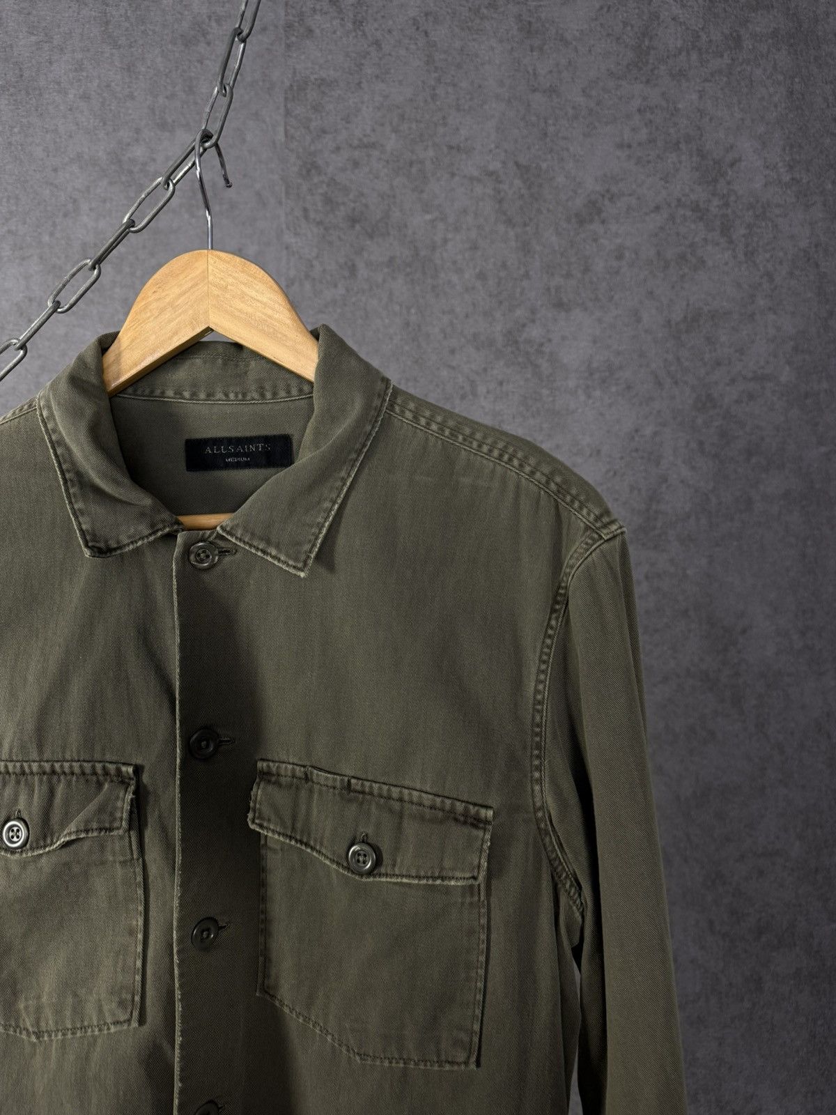 Allsaints Allsaints designer military shirt Size US M / EU 48-50 / 2 - 2 Thumbnail