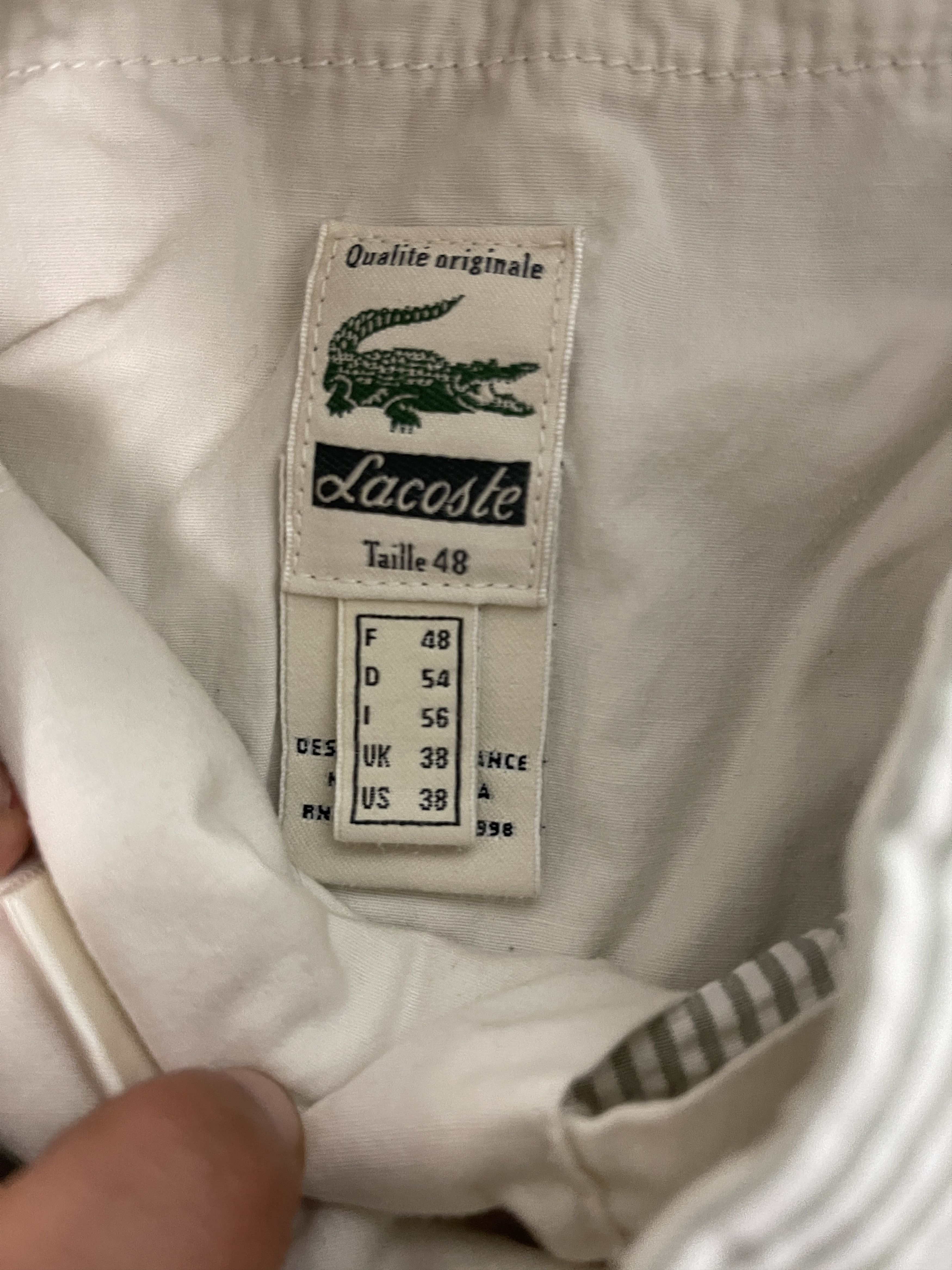 Lacoste Lacoste Men’s Stripped Shorts Size 38 In Good Shape!! Size US 38 / EU 54 - 3 Thumbnail