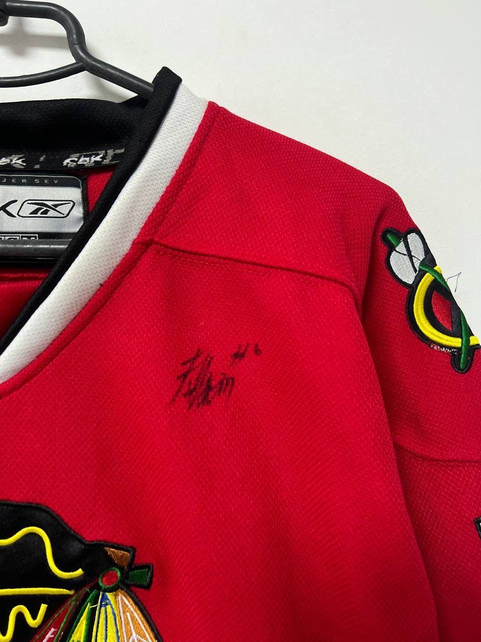 Reebok Chicago Blackhawks #50 Crawford Ice Hockey Jersey Kids L/XL Size US XXS / EU 40 - 17 Thumbnail