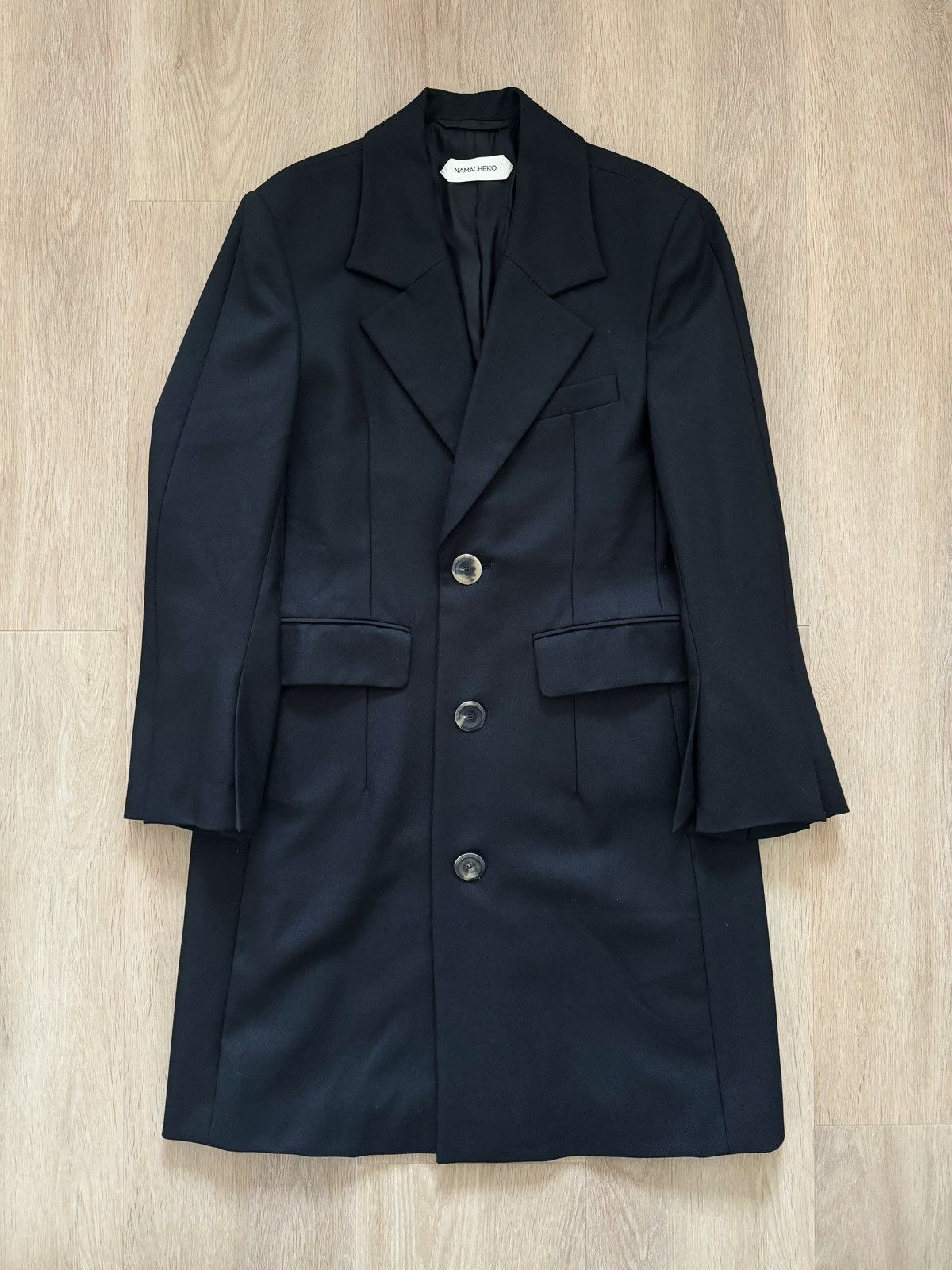 image of Namacheko Aw18 Four Split Coat in Black, Men's (Size Small)