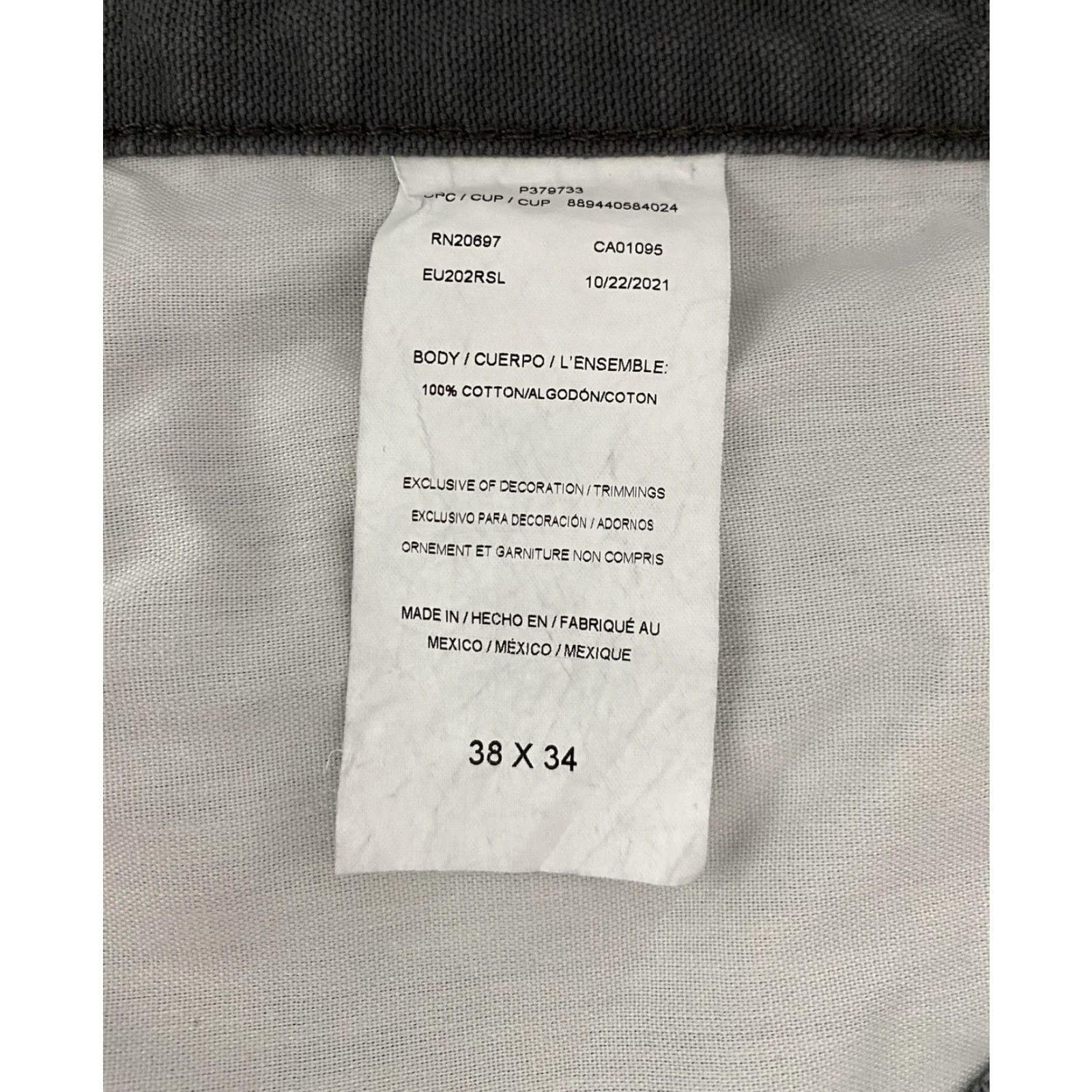Dickies Dickies Pants Mens 38x34 Gray Utility Straight Leg Workwear Outdoor Durable Size US 38 / EU 54 - 4 Thumbnail