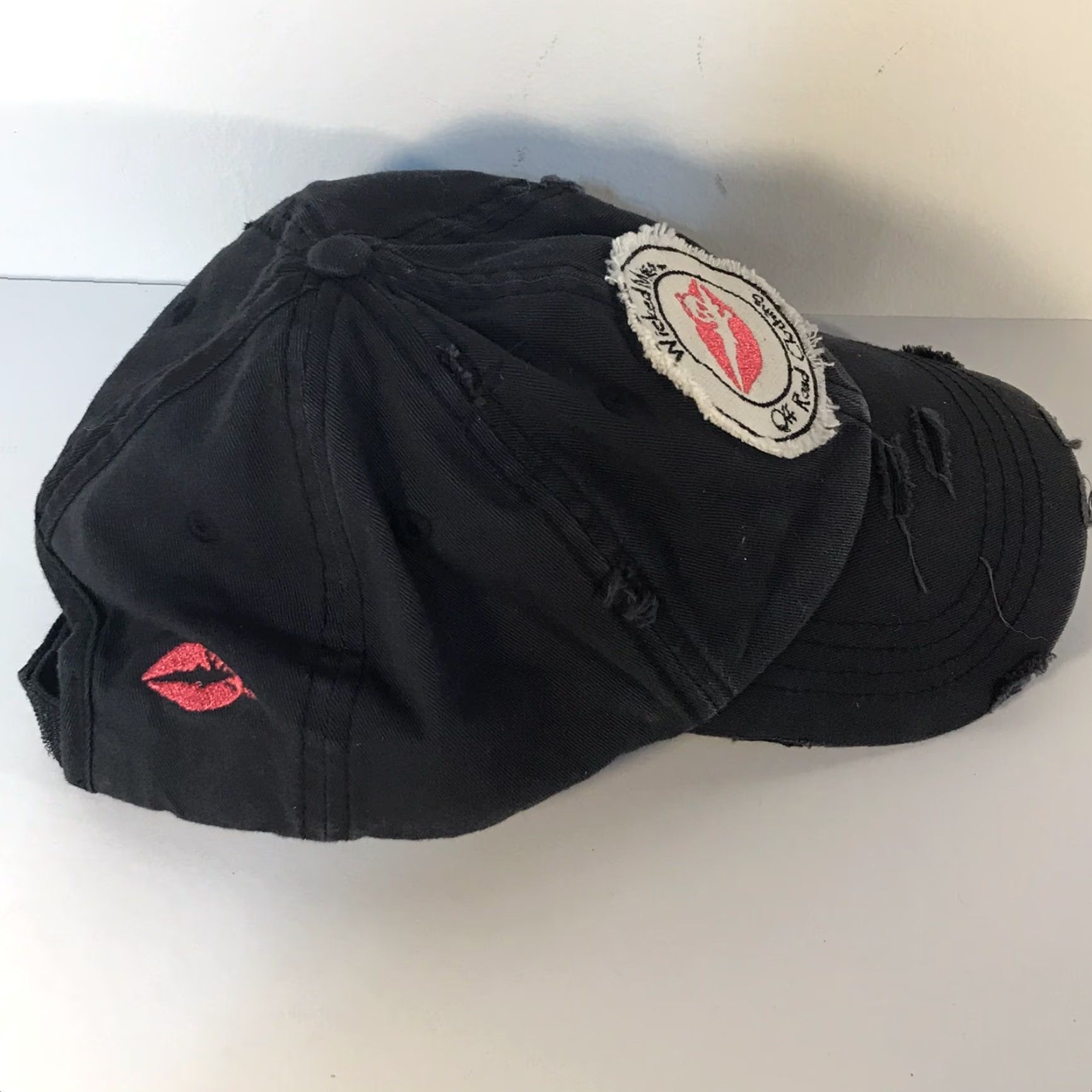 Vintage Wicked Miss Off Road The Original Kbethos Ponytail Hat Women Adjustable Cotton Gray Activewear Size ONE SIZE - 2 Thumbnail