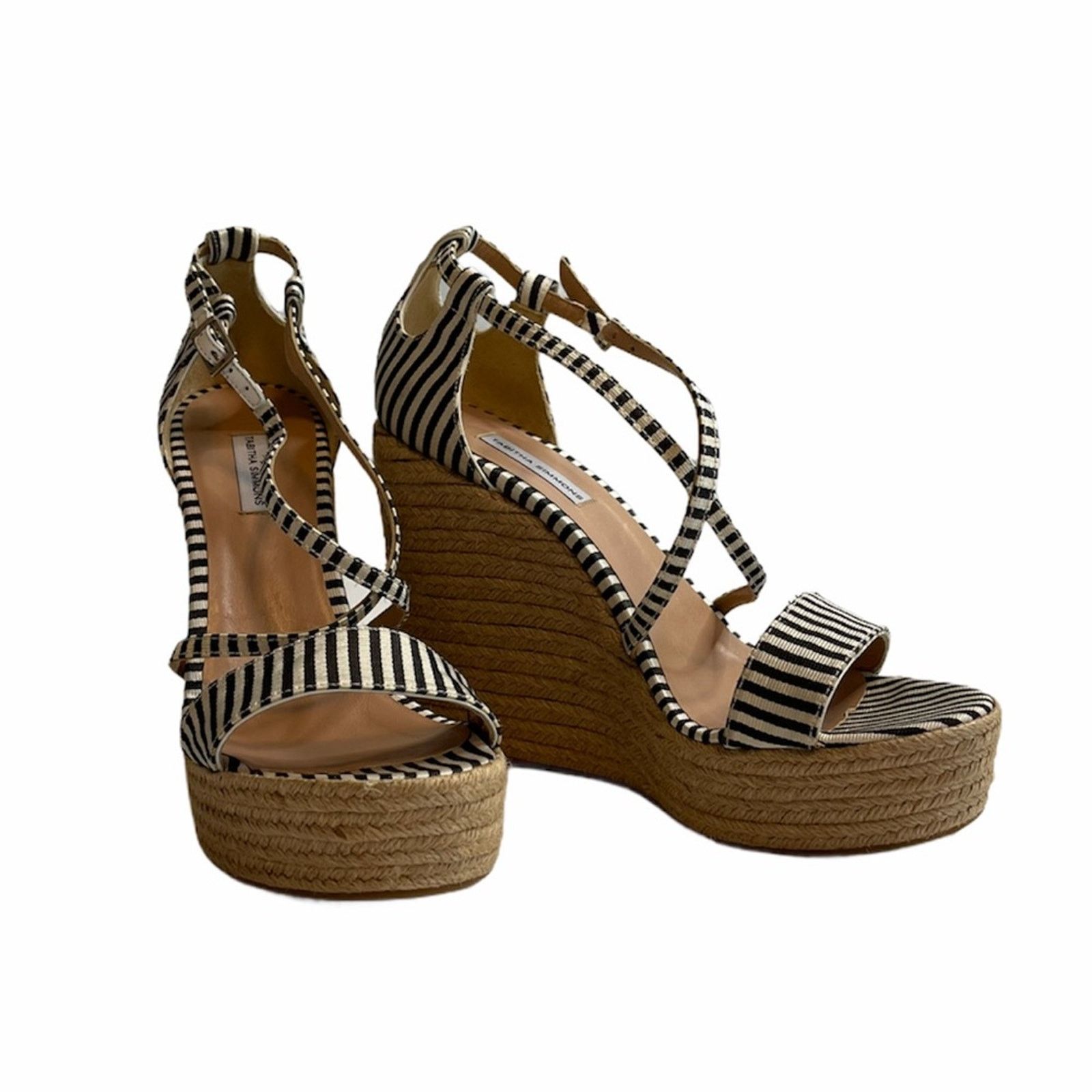 Tabitha Simmons Tabitha Simmons Jenny Striped Espadrille Wedges Size 10 Size US 10 / IT 40 - 7 Thumbnail