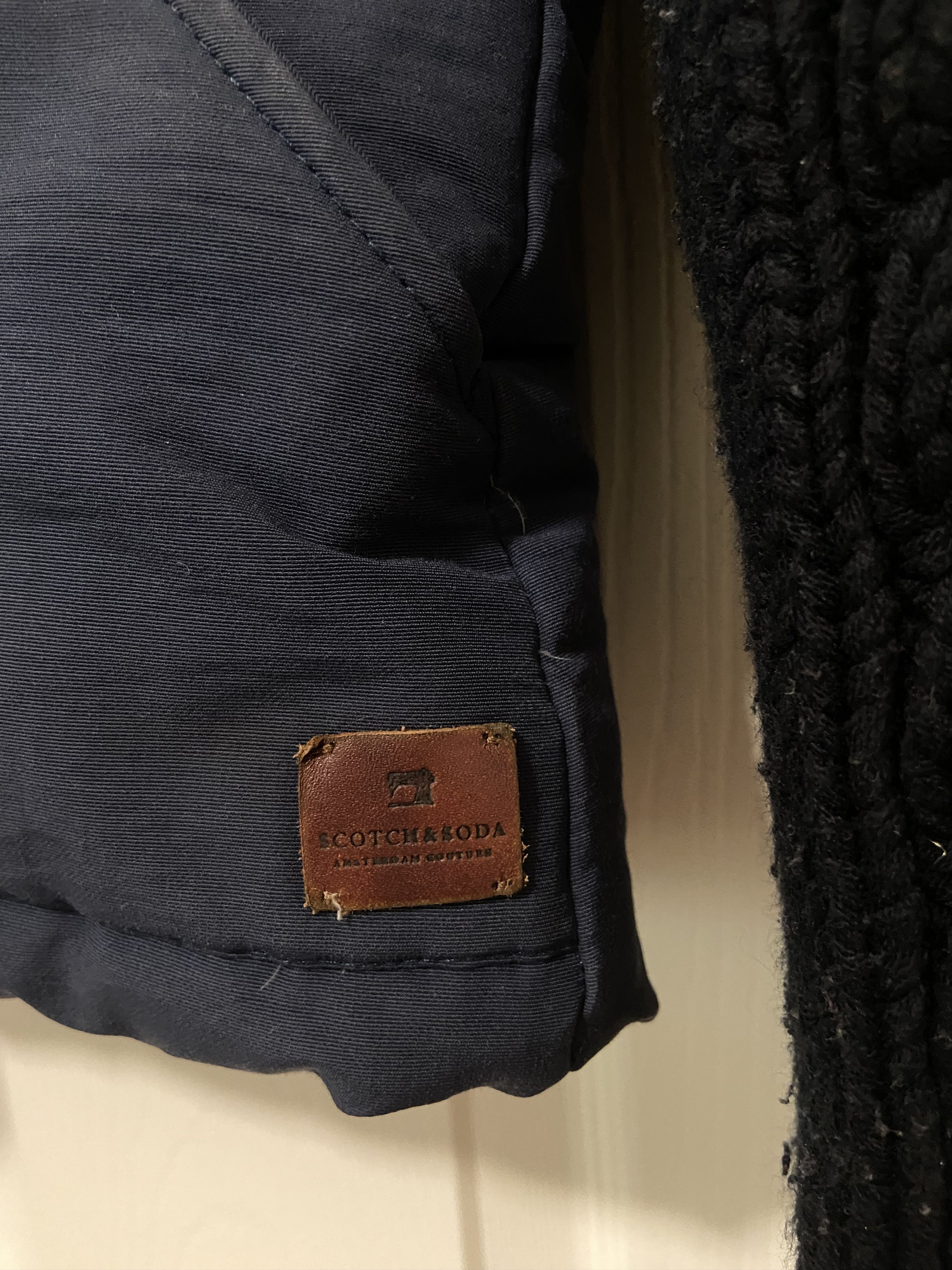 Scotch & Soda Scotch & Soda Gilet Dark Down Leather Down Puffer With Knit Size US S / EU 44-46 / 1 - 5 Thumbnail