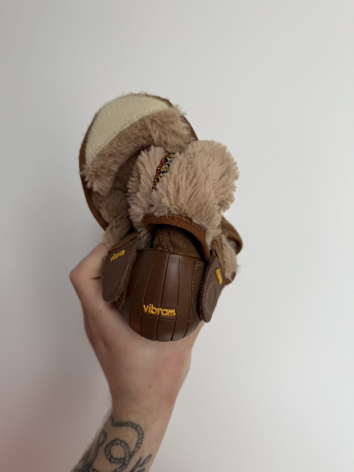 Japanese Brand Rare Furoshiki Vibram Y2K Fur Suede Japanese Shoes Size38-39 Size US 6.5 / EU 39-40 - 10 Thumbnail