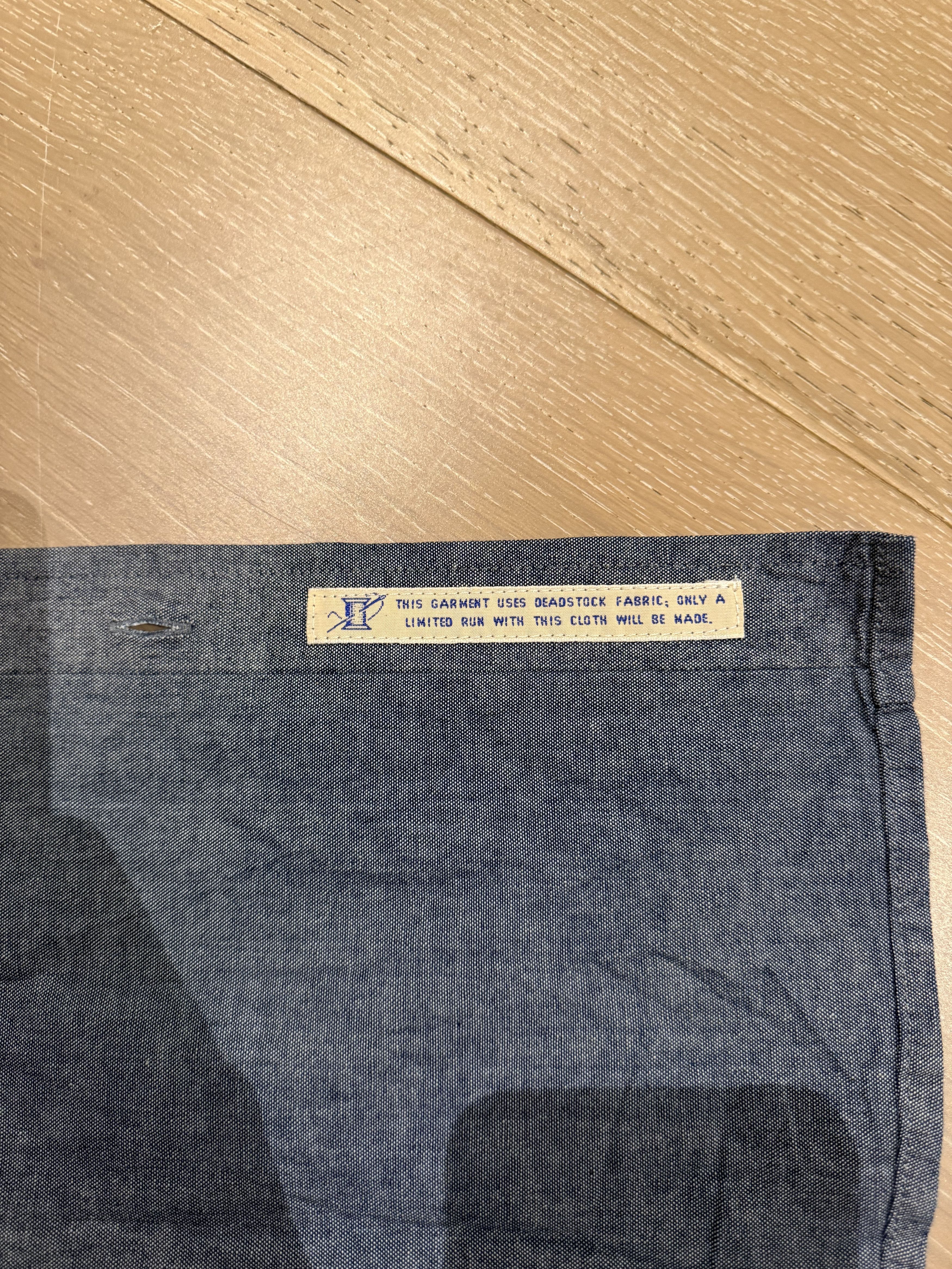 Other 💚 1/25 Conkers Miller Shirt Cotton Chambray Oldham Blue NEW Size US M / EU 48-50 / 2 - 19 Thumbnail