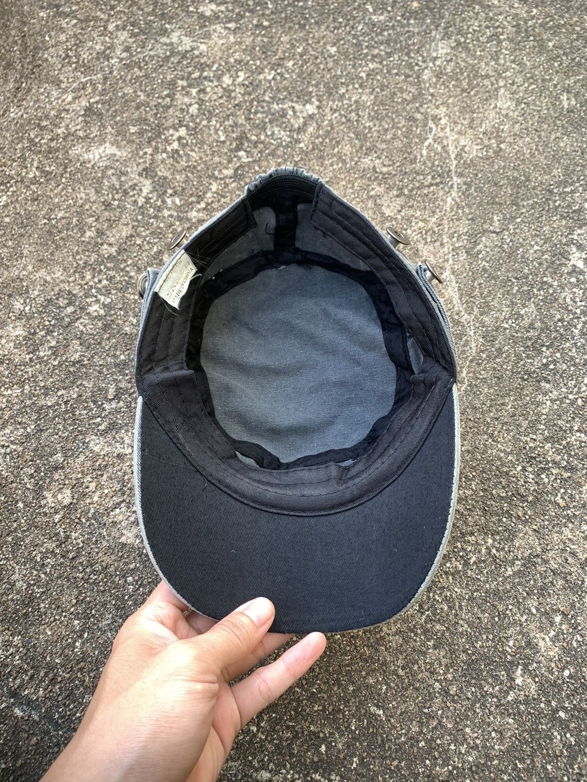 Japanese Brand GOTHIC SKULL MILITARY DISTRESSED STUDDED HAT Size ONE SIZE - 6 Thumbnail