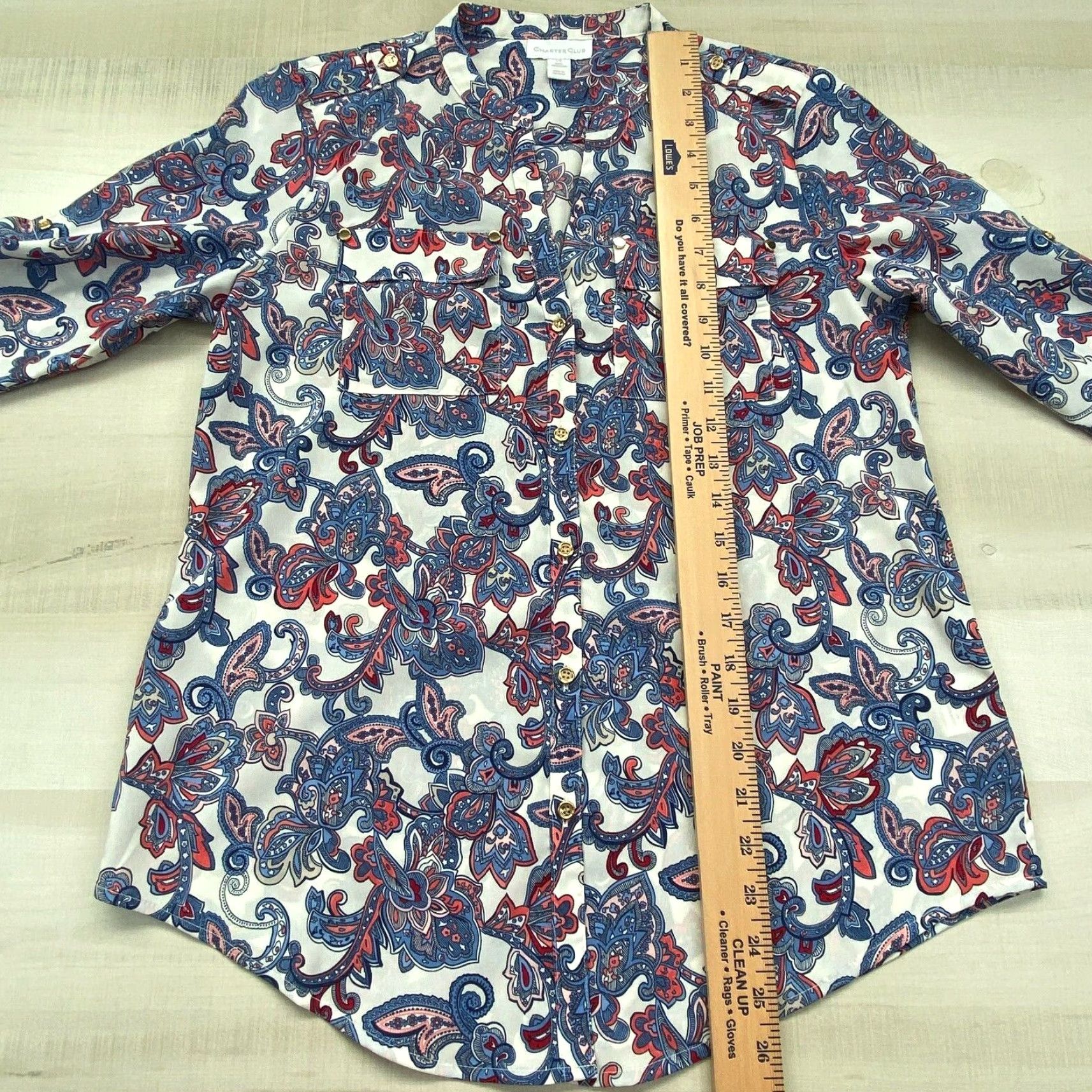 Charter Club Charter Club Womens Blouse V Neck Long Sleeve XS Size XS / US 0-2 / IT 36-38 - 7 Thumbnail