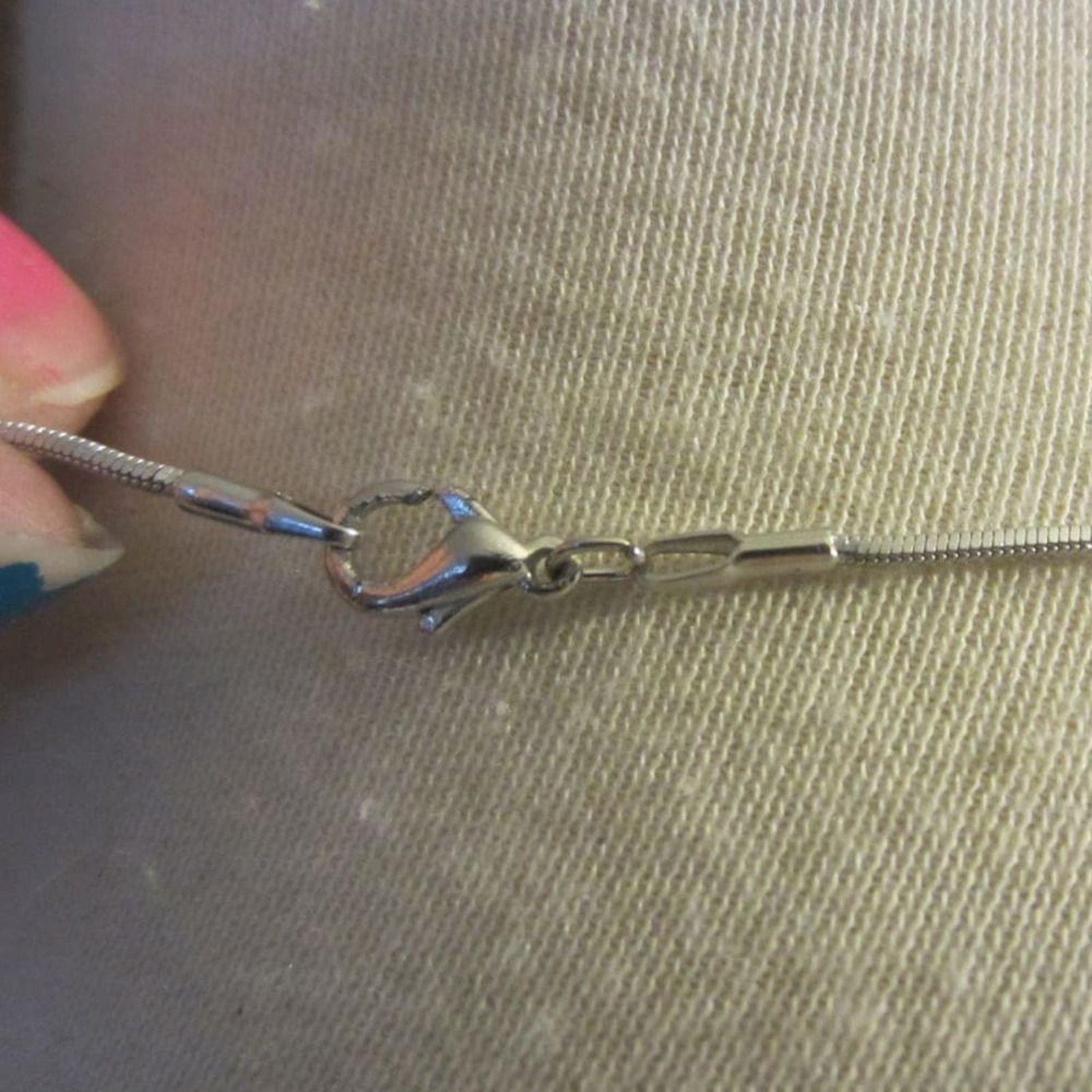Other Silver Tone Dolphin Necklace Ocean Abalone Pendant Chain Size ONE SIZE - 12 Thumbnail
