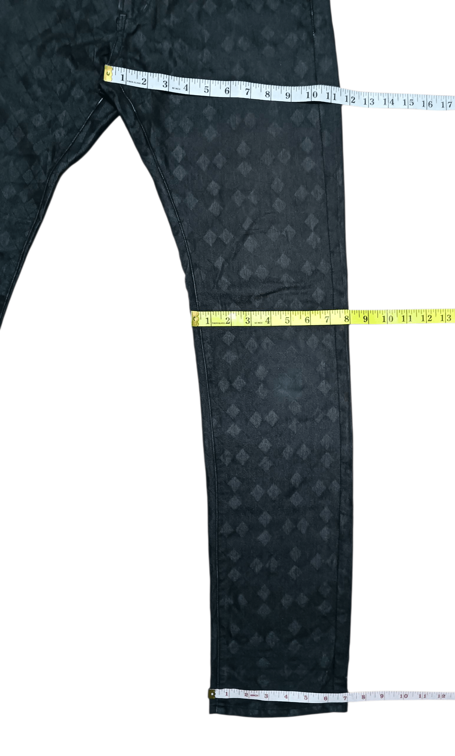 semanticdesign Semanticdesign Black Diamond Pattern Jeans Size US 34 / EU 50 - 12 Thumbnail