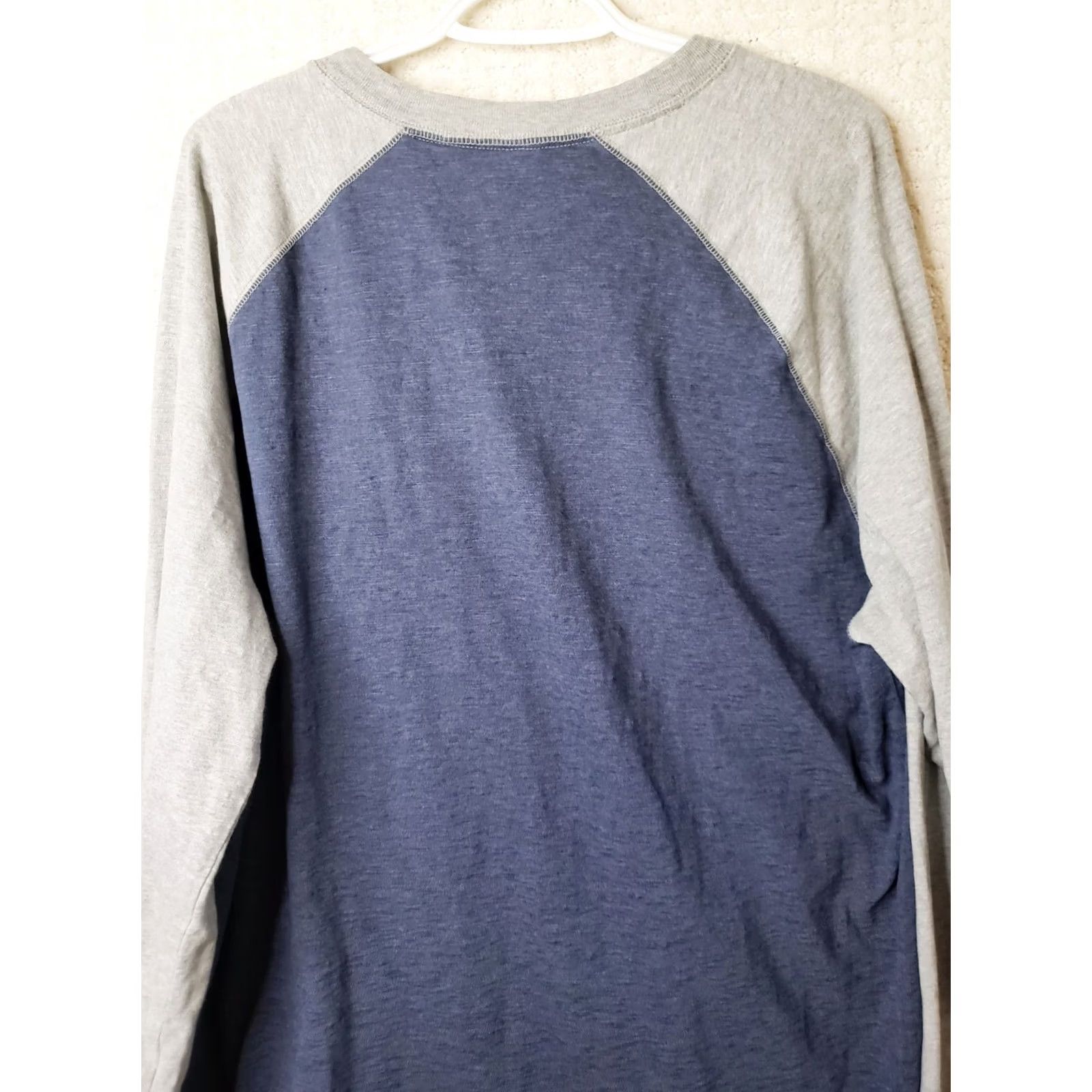 Vintage The Foundry Supply Co. Adult Men's Long Sleeve Henley T-Shirt XLT Blue Gray Shirt Regular Men Blues Gray The Foundry Henley T-Shirt Size US XL / EU 56 / 4 - 6 Thumbnail