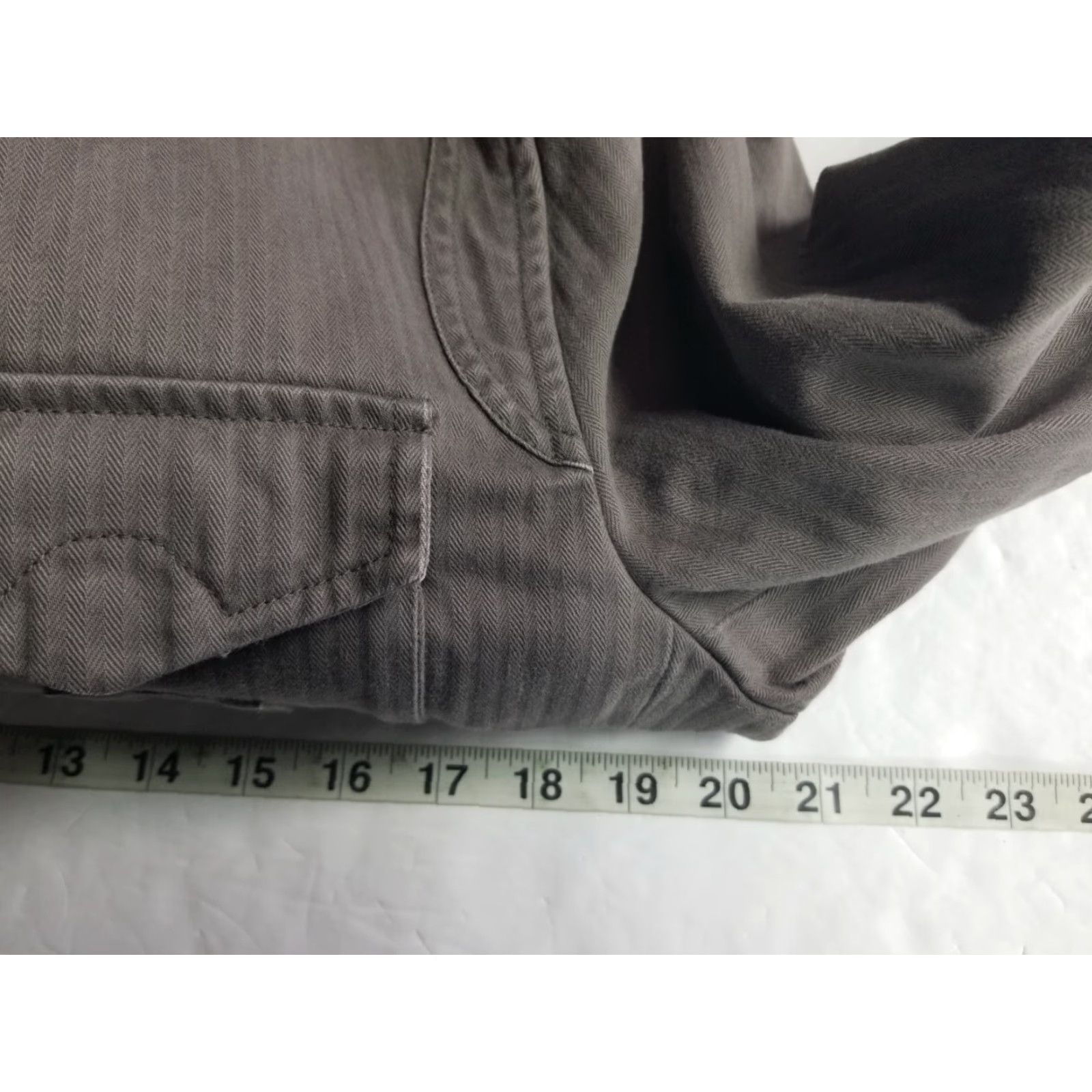 Armani Exchange AX Armani Exchange Denim Jacket Gray Zip Up Utility Jacket Size M Men's Bomber Jacket Casual Pockets All Seasons Mid-Length Canvas Cotton Gray Size US M / EU 48-50 / 2 - 4 Thumbnail