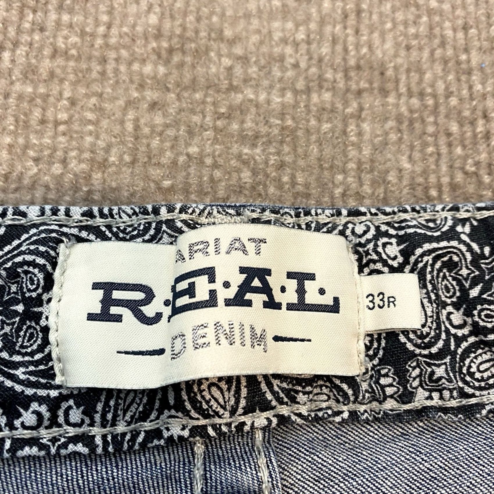 Ariat Ariat REAL Bootcut Jeans Womens 33 R Stretch Western Distressed Missing Button Size 24" / US 00 / IT 34 - 7 Thumbnail