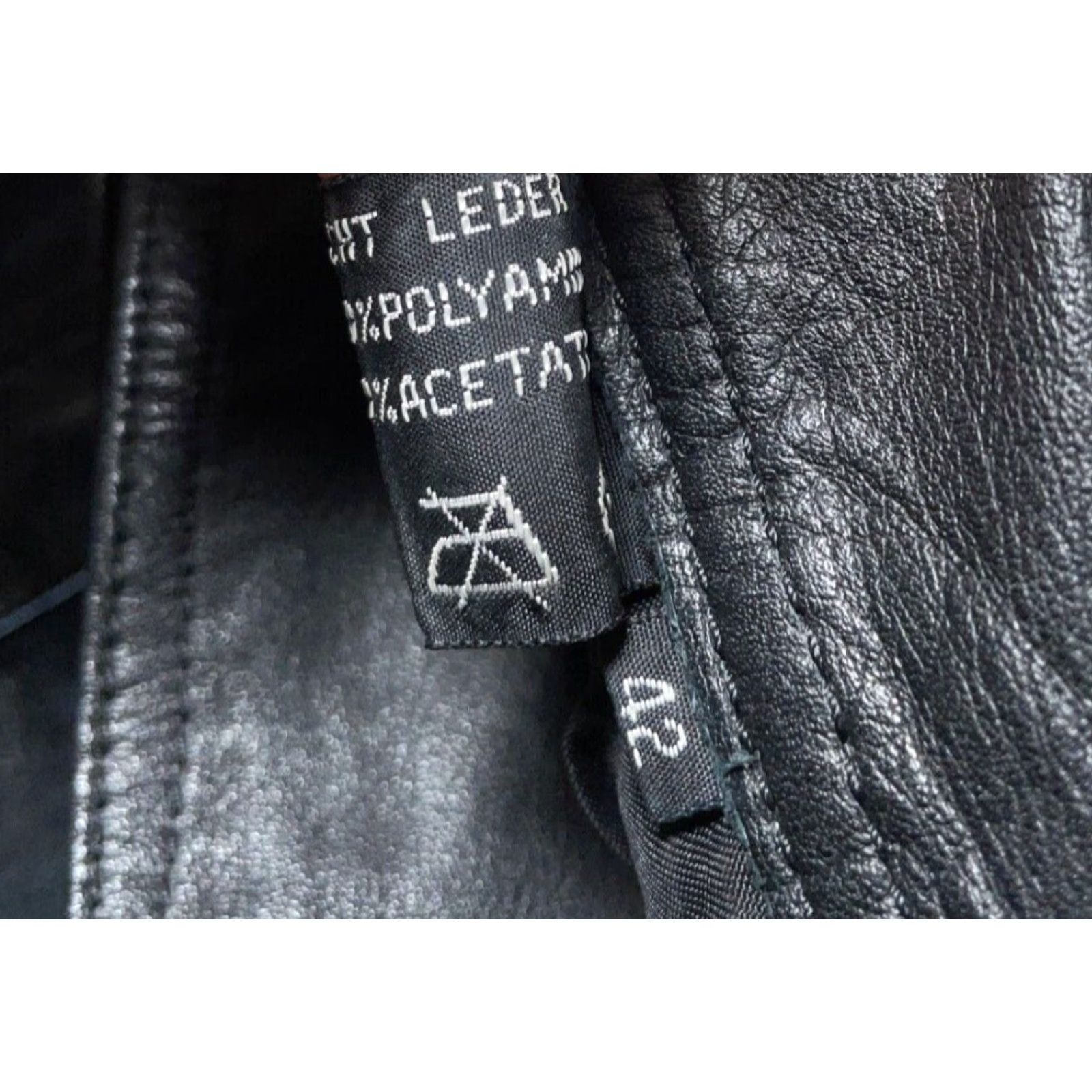 Vintage VINTAGE German Leather Motorcycle Pants Women's 30 x 29 Black Biker Buckles Moto Pants 42 Tagged Size Women Leather Gray? Size 30" / US 8 / IT 44 - 4 Thumbnail