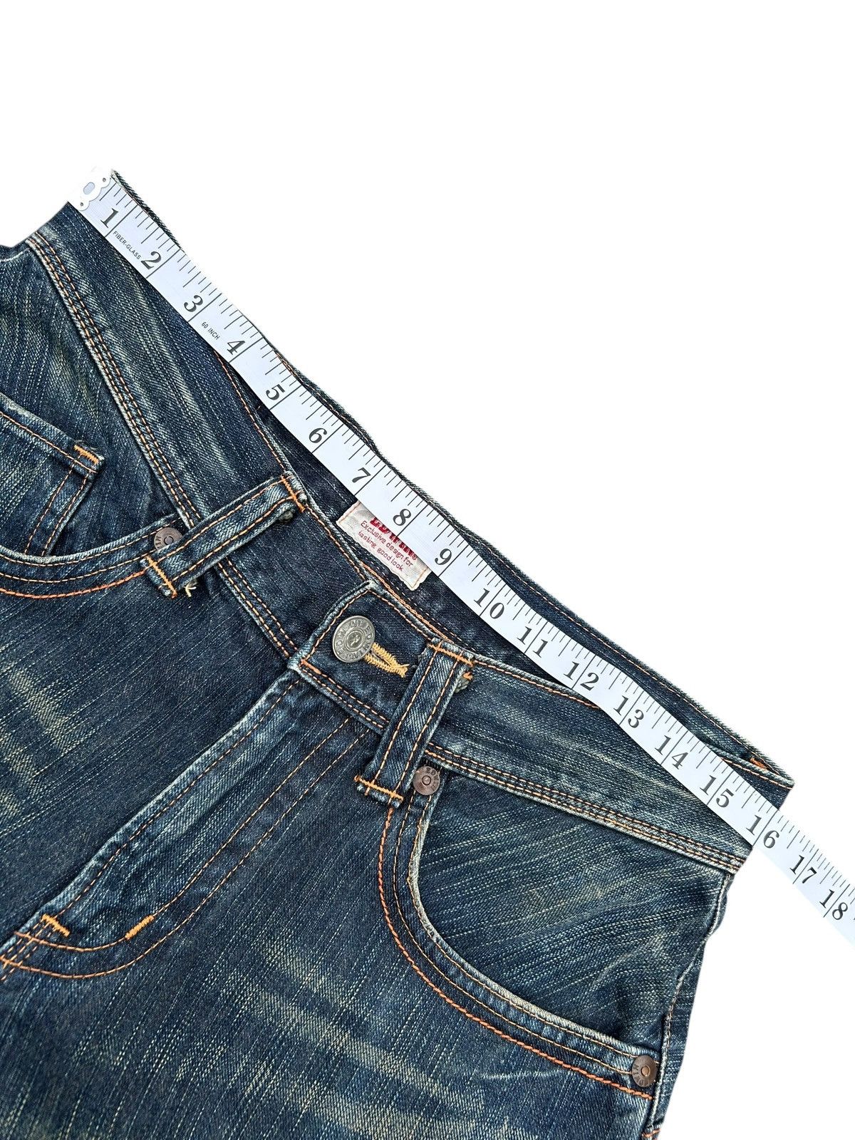 Kapital Flare Vintage Edwin Buckle Back Rusty Distressed Denim Jeans Size US 32 / EU 48 - 11 Thumbnail