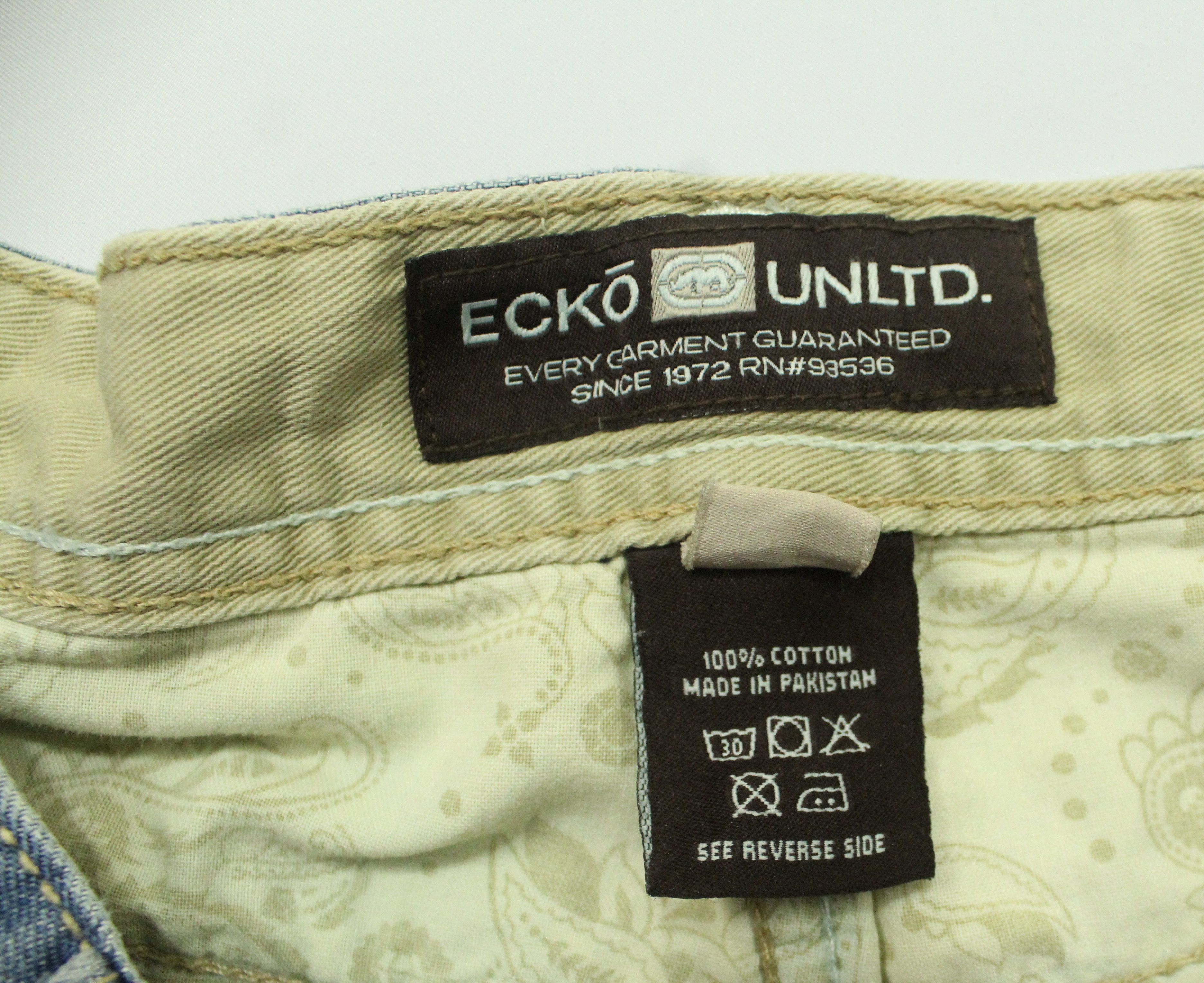 Ecko Unltd. ECKO UNLTD Denim Baggy Fit Embroidered Logo JNCO STUSSY Size US 42 / EU 58 - 16 Thumbnail