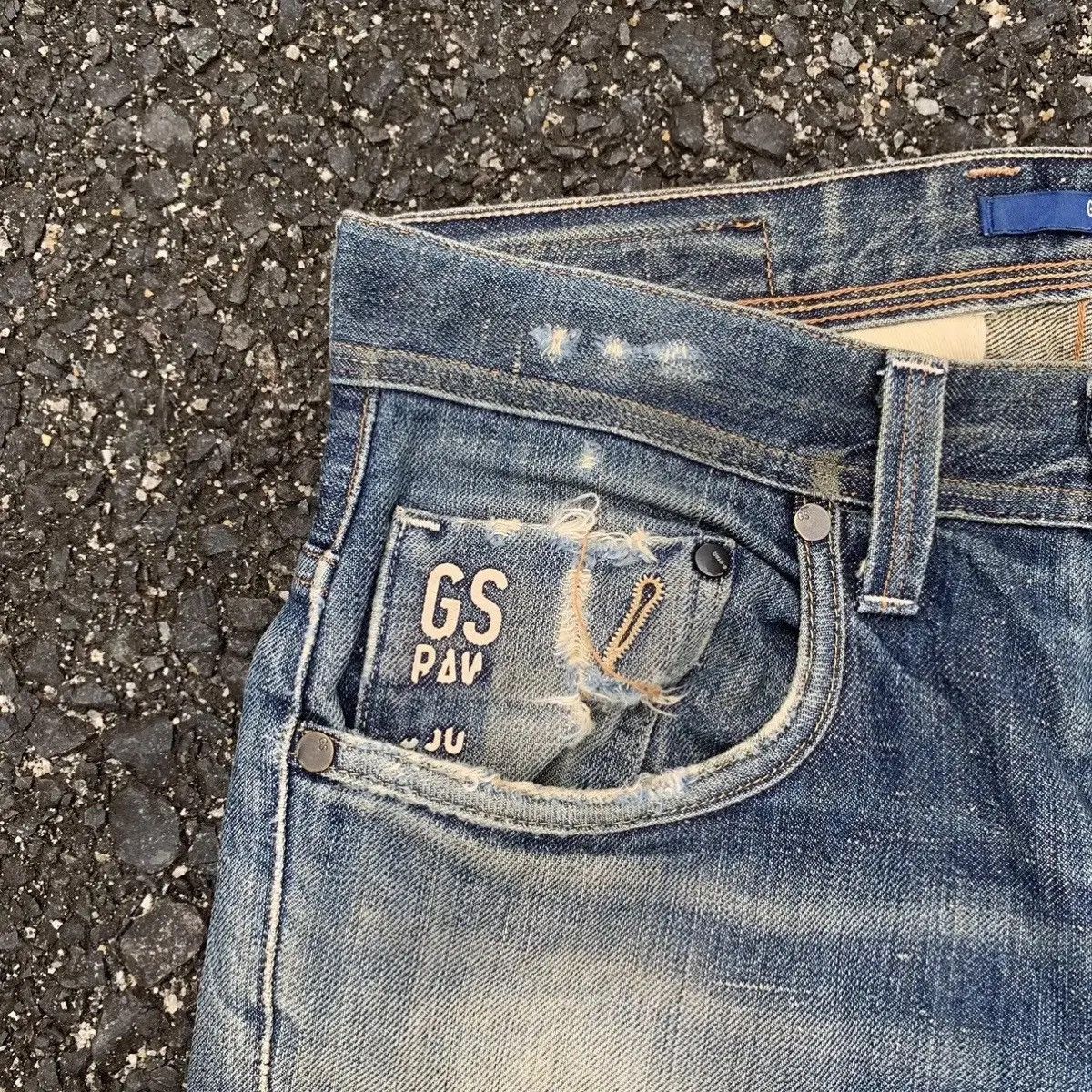G-Star STEALS💥G-Star Raw Denim 30x33 Jeans Ripped Pants Made Italy Size US 30 / EU 46 - 9 Thumbnail