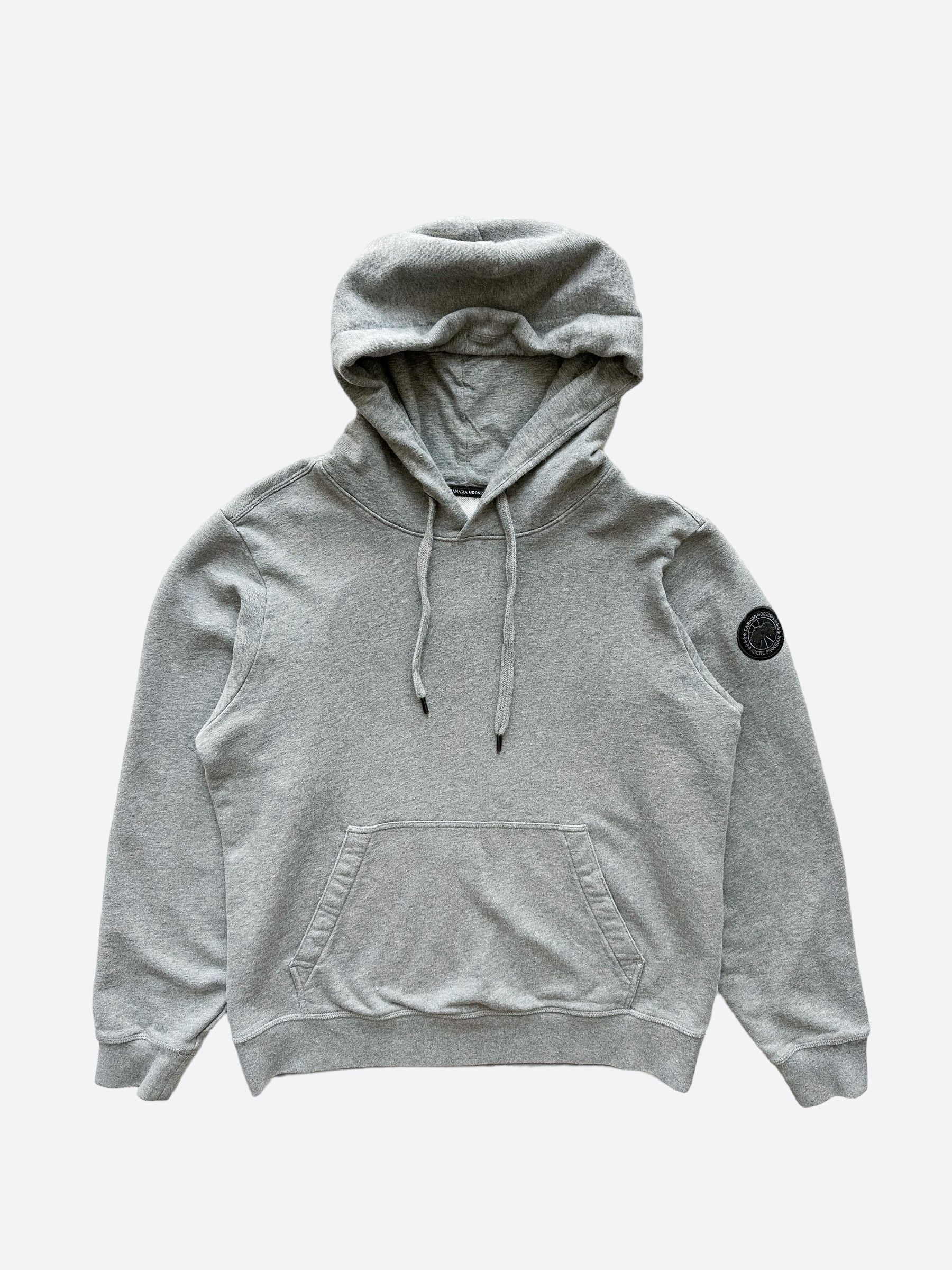 image of Canada Goose Grey Huron Black Label Hoodie, Men's (Size Medium)