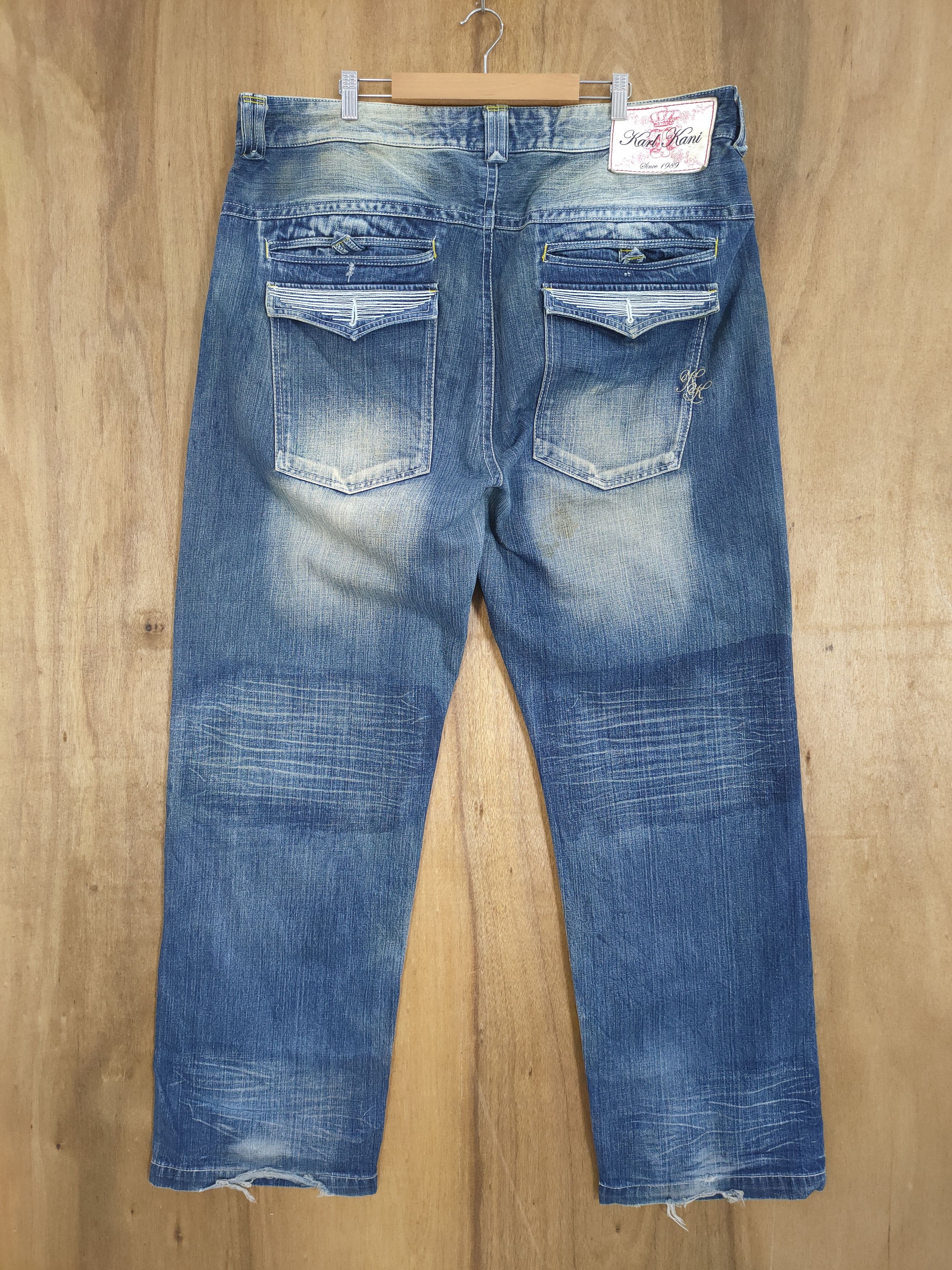 Karl Kani W42 💥 VINTAGE KARL KANI DISTRESSED DENIM JEAN PANTS Size US 42 / EU 58 - 1 Thumbnail
