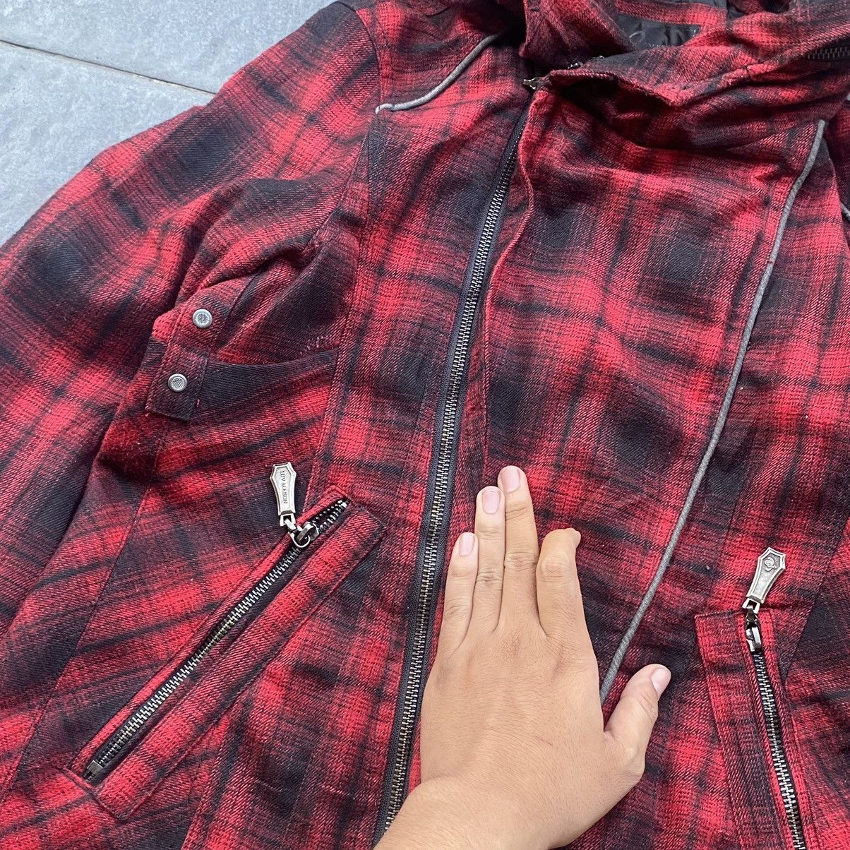 If Six Was Nine × Japanese Brand × Le Grande Bleu (L.G.B.) 90s Luv Maison Jackrose Assymetrical Punk Bondage Jacket Size US S / EU 44-46 / 1 - 5 Thumbnail