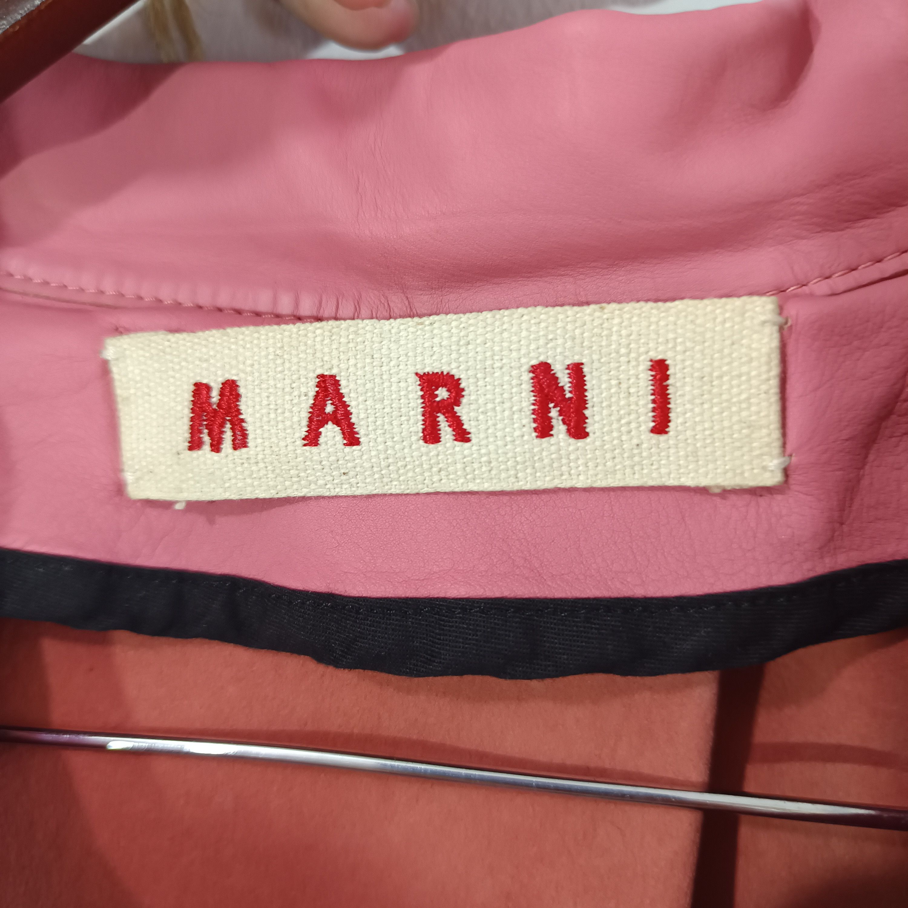Marni Marni Pink Short Sleeve Leather Blazer Size M / US 6-8 / IT 42-44 - 8 Thumbnail