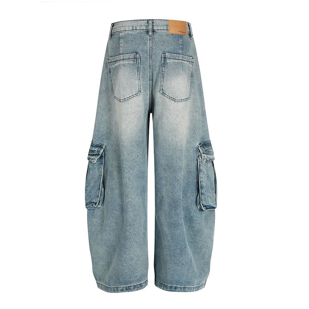 Jean Men's American style distressed machete work jeans Size US 32 / EU 48 - 2 Thumbnail