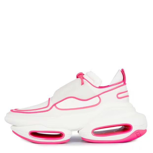 Balmain o1g2r1mq0924 Trainers in Blanc & Rose Size US 9 / IT 39 - 2 Thumbnail