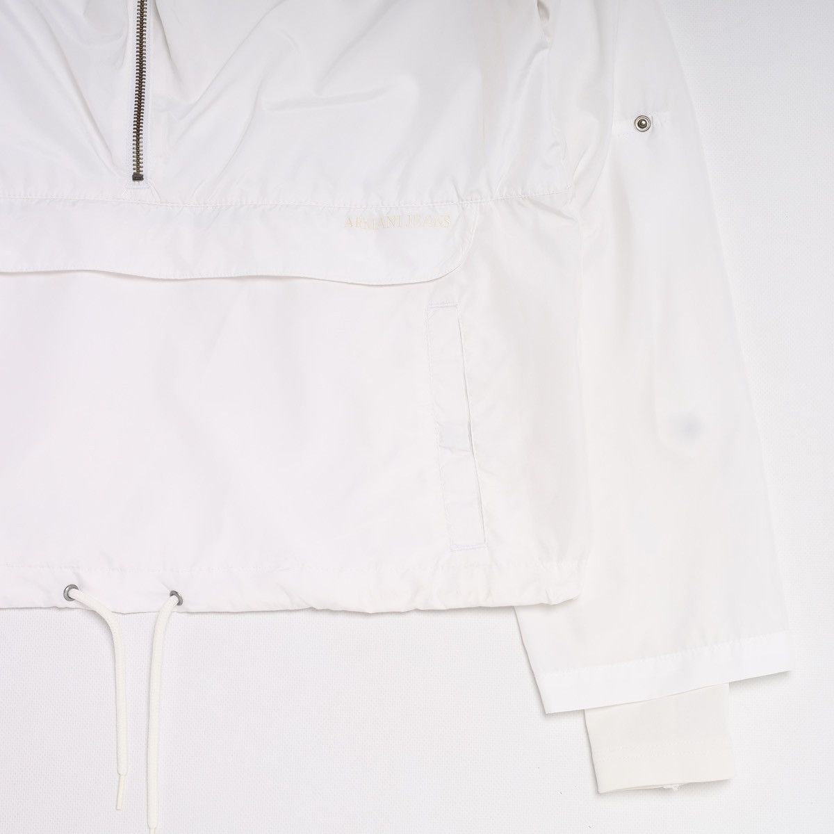 Emporio Armani Armani Jeans Polyester White Anorak Jacket Size M / US 6-8 / IT 42-44 - 6 Thumbnail