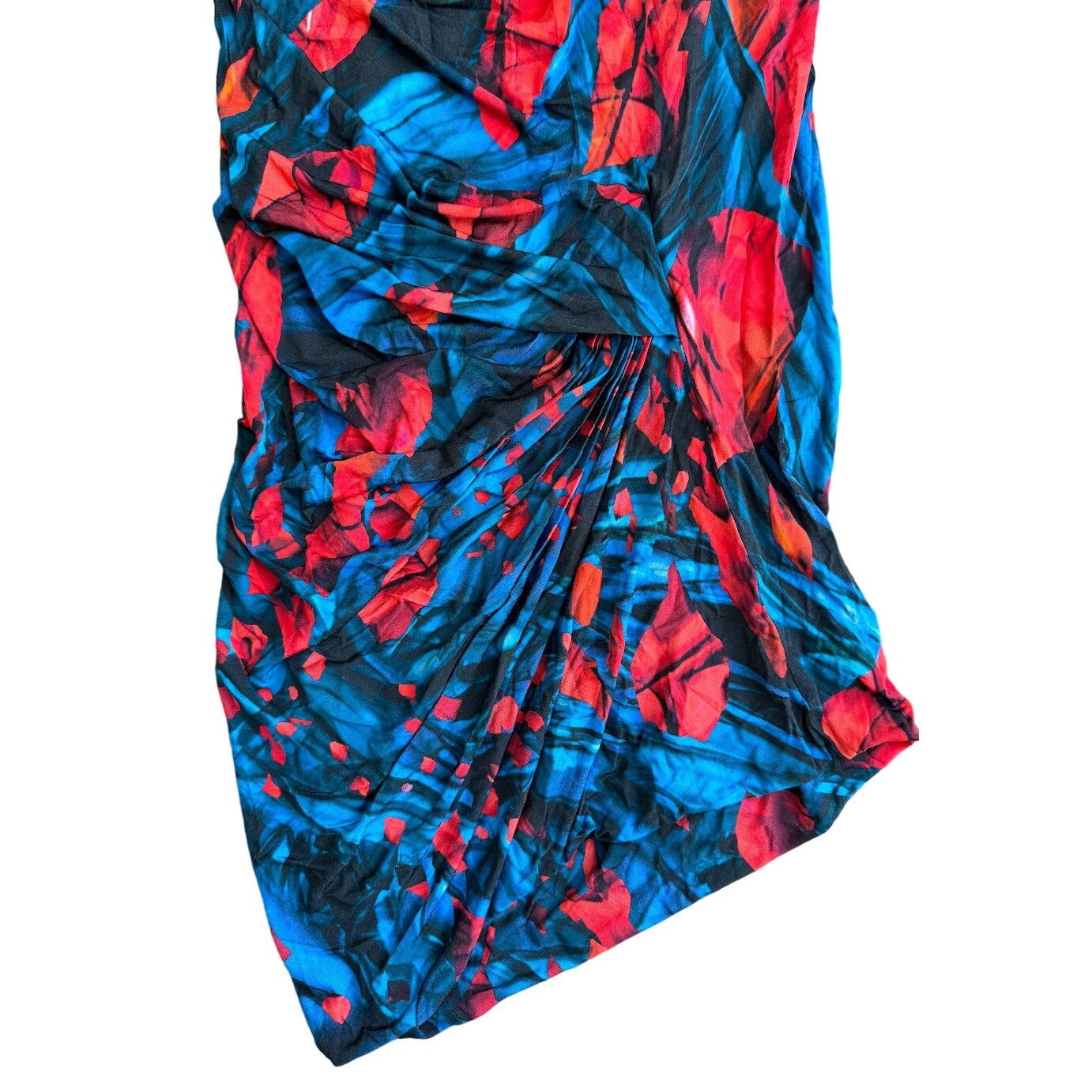 Peter Pilotto Peter Pilotto Abstract Asymmetrical Red/Blue Viscose Dress Size M / US 6-8 / IT 42-44 - 3 Thumbnail