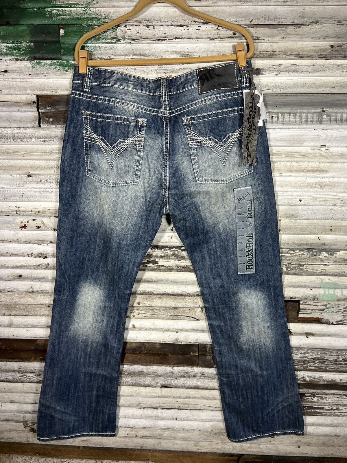 Other Rock & Roll Denim Jeans 36 x 34 Size US 36 / EU 52 - 7 Thumbnail