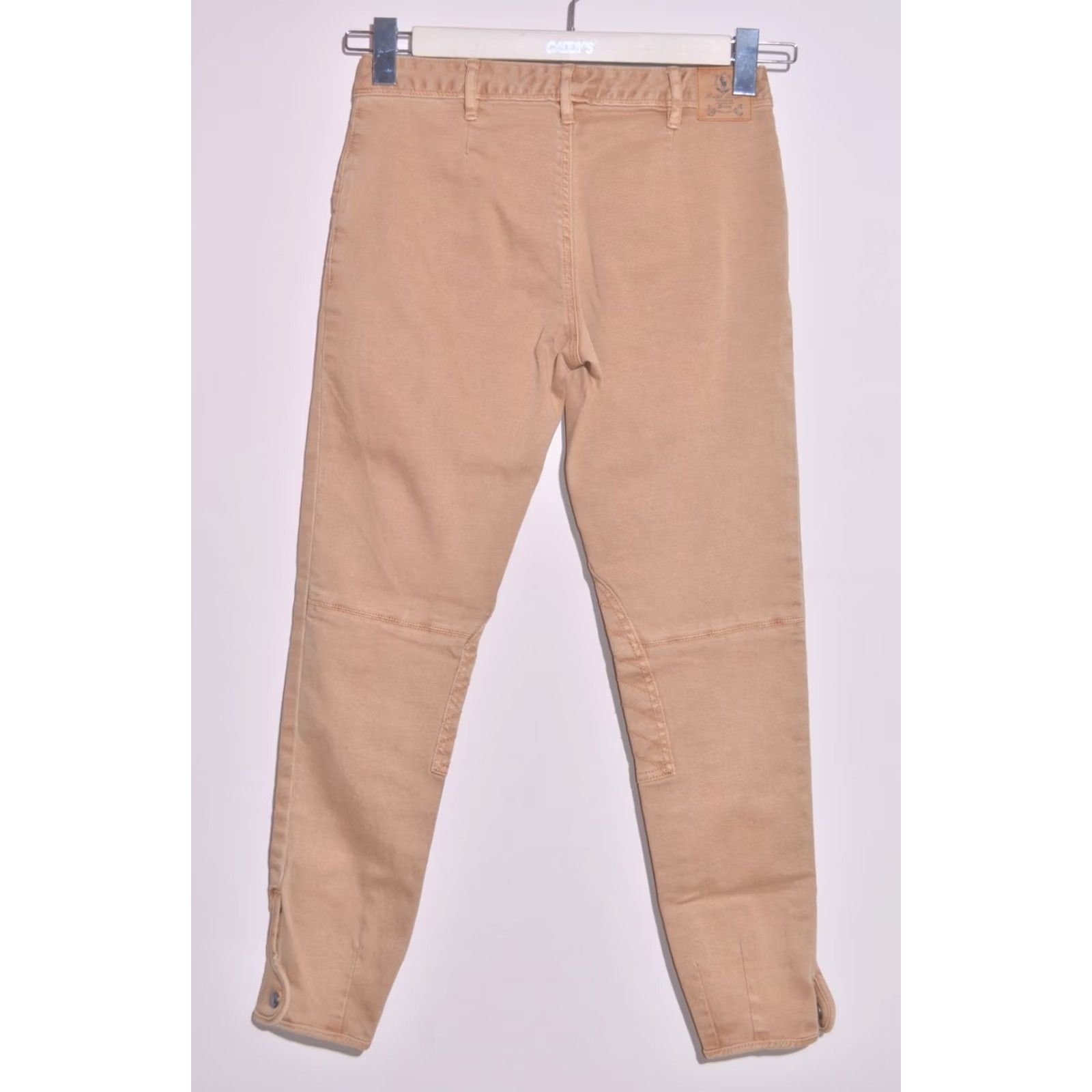 Polo Ralph Lauren Ralph Lauren Sport Equestrian Pants Beige Peach Knee Patch Zip Pocket 27 Women Regular Trousers Size 27" / US 4 / IT 40 - 4 Thumbnail