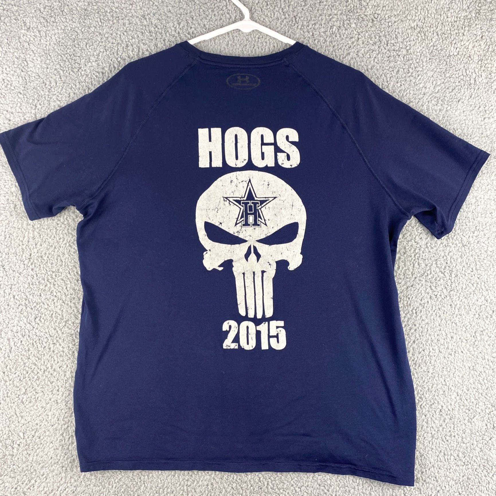 Under Armour Under Armour T-Shirt Short Sleeve Tee Navy Blue Women's Large / 42-38 Regular Fit Locker T-Shirt Tee Women L Navy Blue Size L / US 10 / IT 46 - 6 Thumbnail