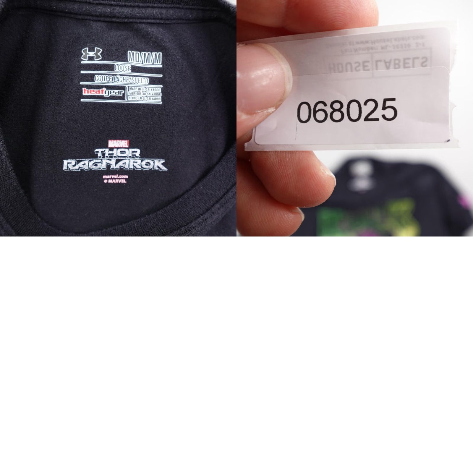 Under Armour Under Armour Shirt Mens Medium Black Hulk Marvel Thor Ragnarok HeatGear Athletic Size US M / EU 48-50 / 2 - 8 Thumbnail