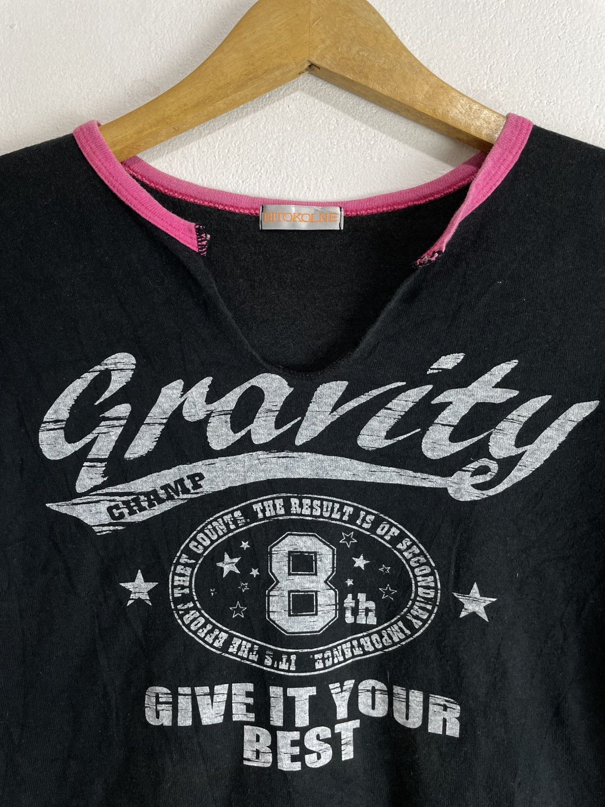 Beauty Beast Y2k Gravity Give it your best Poem Tee Bitokolne Japan Size M / US 6-8 / IT 42-44 - 2 Thumbnail