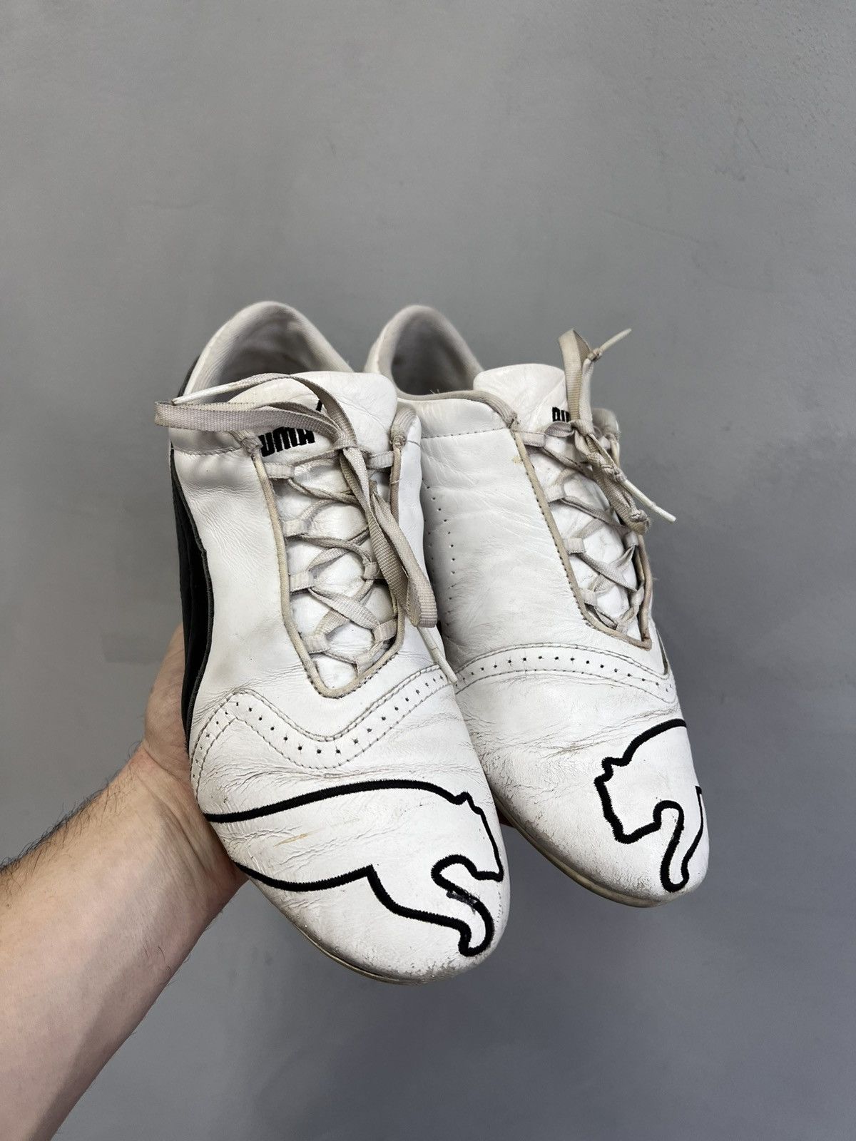 Puma × Vintage PUMA Y2K LEATHER SPEED CAT RACING MOTO LOW SHOES SNEAKERS Size US 9 / IT 39 - 2 Thumbnail
