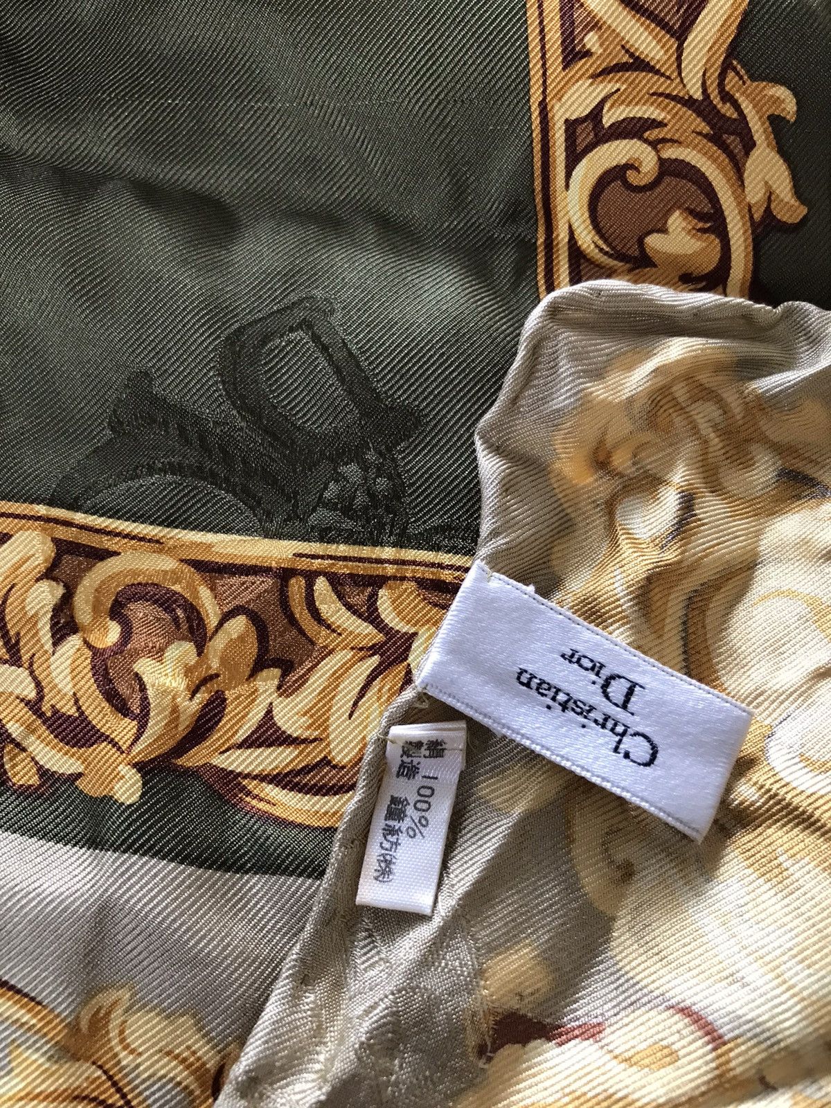 Christian Dior Monsieur × Dior Vintage Christian Dior Silk Scarf Size ONE SIZE - 3 Thumbnail