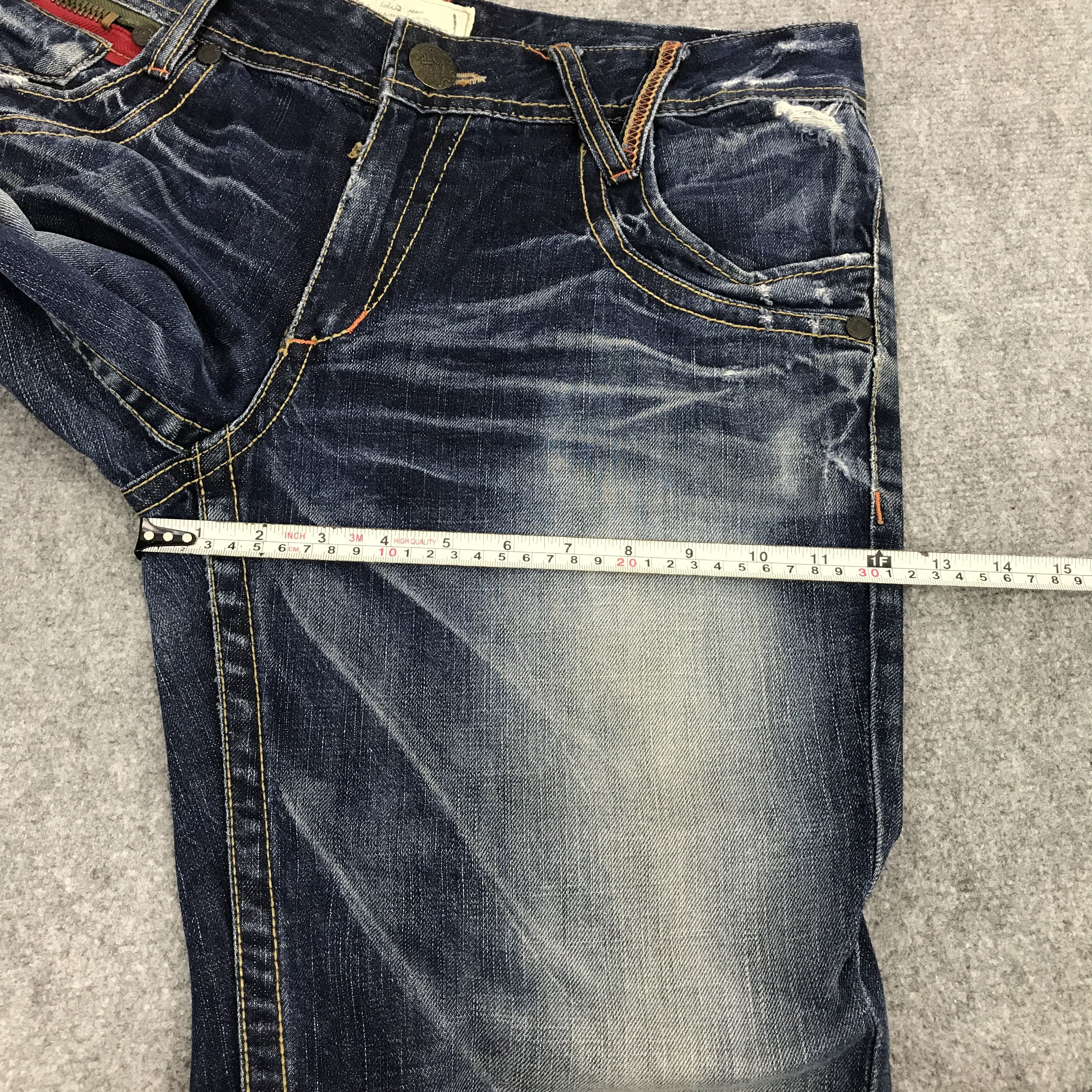 Baggy Design lolita distressed jean pants