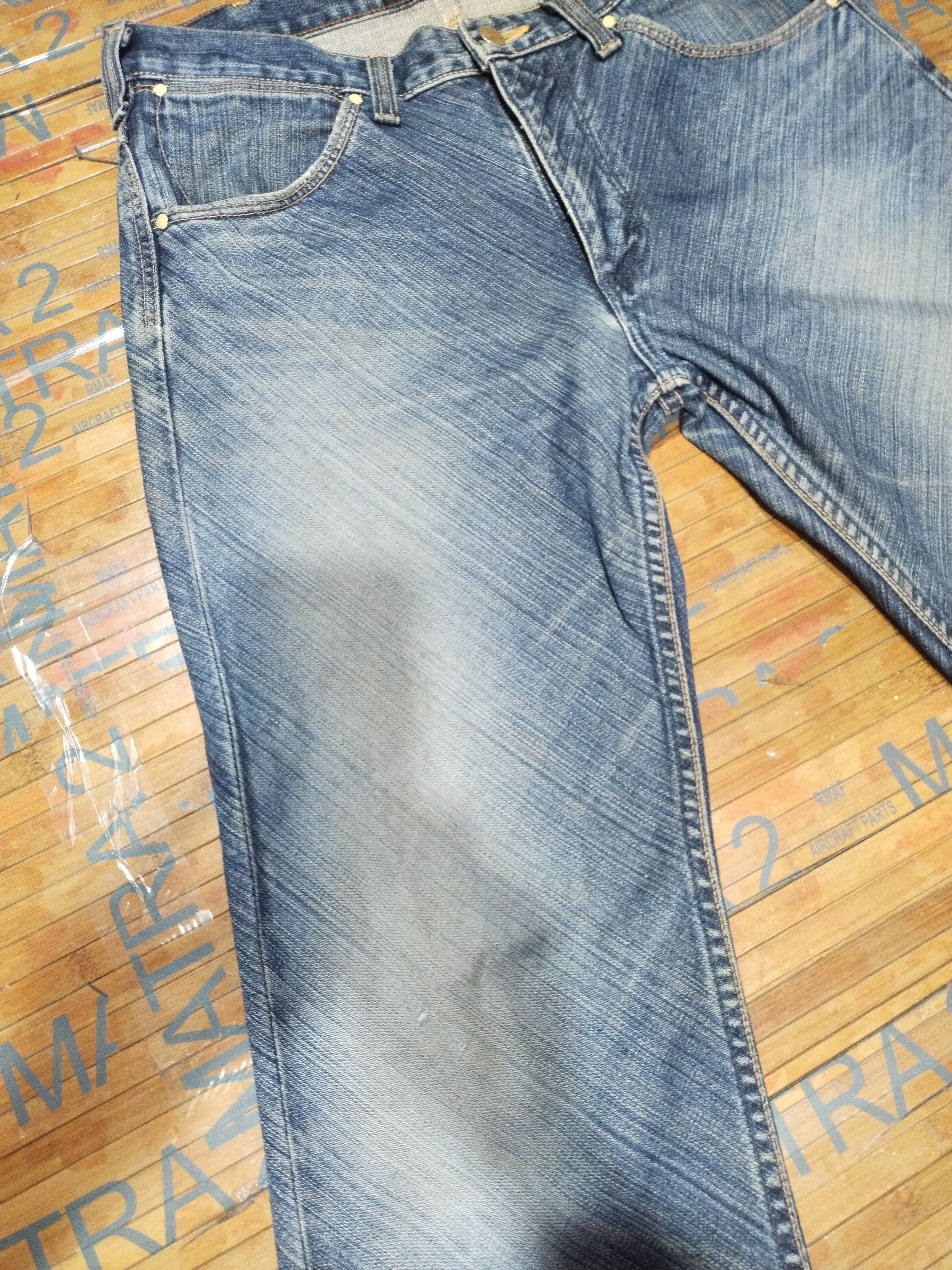 Japanese Brand × Vintage × Wrangler Jeans Wrangler Sanforized, Greensboro Sz 32"31" Size US 32 / EU 48 - 12 Thumbnail