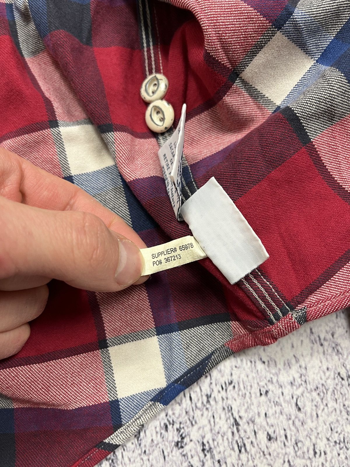 Polo Ralph Lauren × Ralph Lauren × Vintage Polo Ralph Lauren US Naval Res. Plaid Cheked Shirt Flannel Size US M / EU 48-50 / 2 - 12 Thumbnail