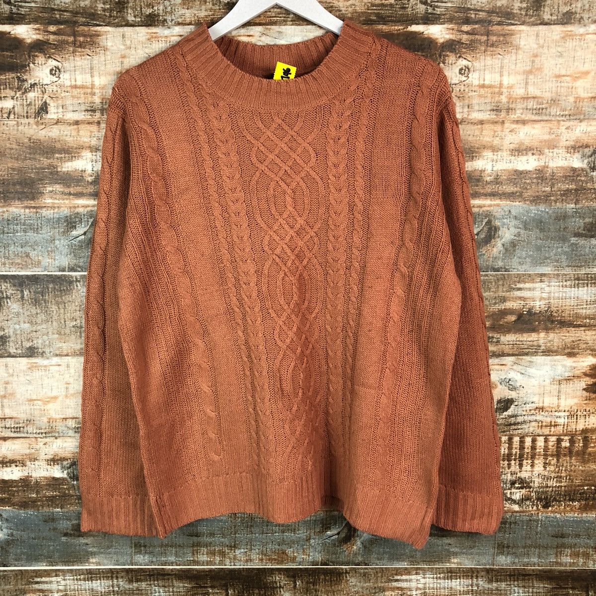 Homespun Knitwear × Japanese Brand Japan vintage Pink cable Knitwear #A1746 Size M / US 6-8 / IT 42-44 - 3 Thumbnail