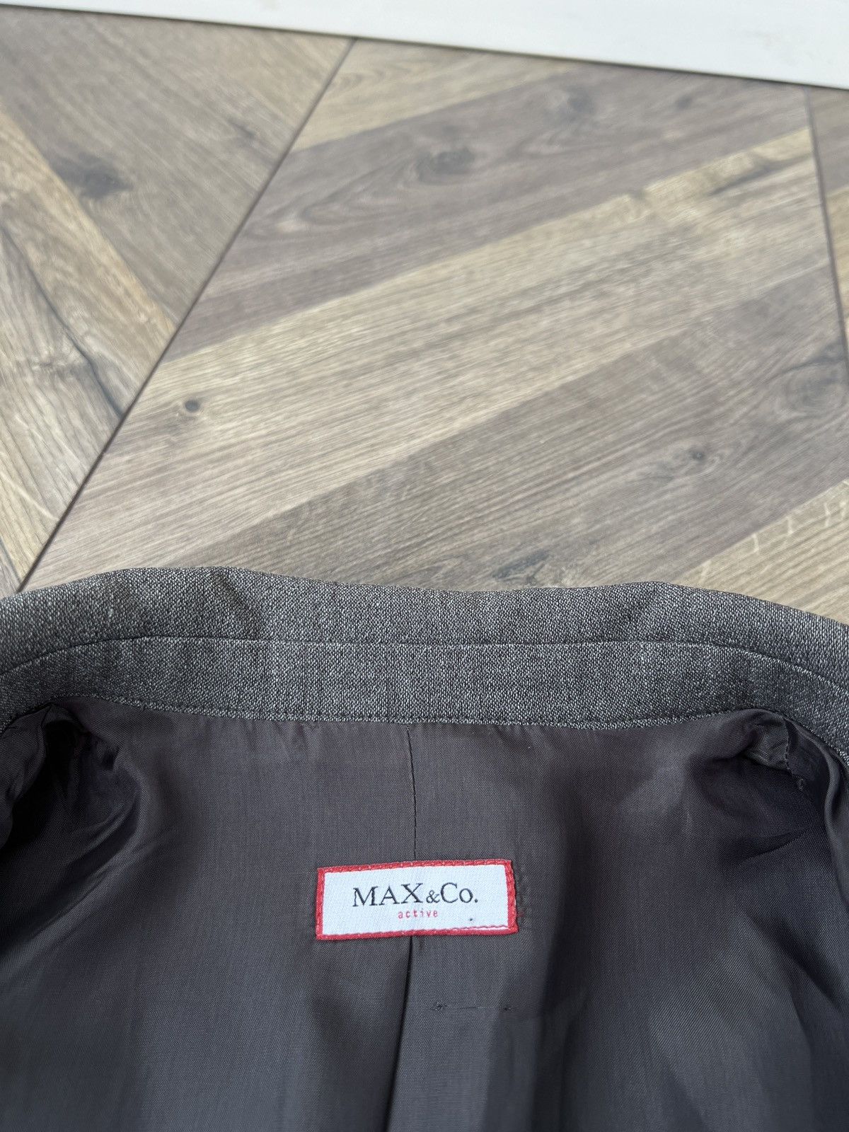 MAX&Co. Vintage Max&Co Womens Gray Wool Blend Suit Size M / US 6-8 / IT 42-44 - 9 Thumbnail