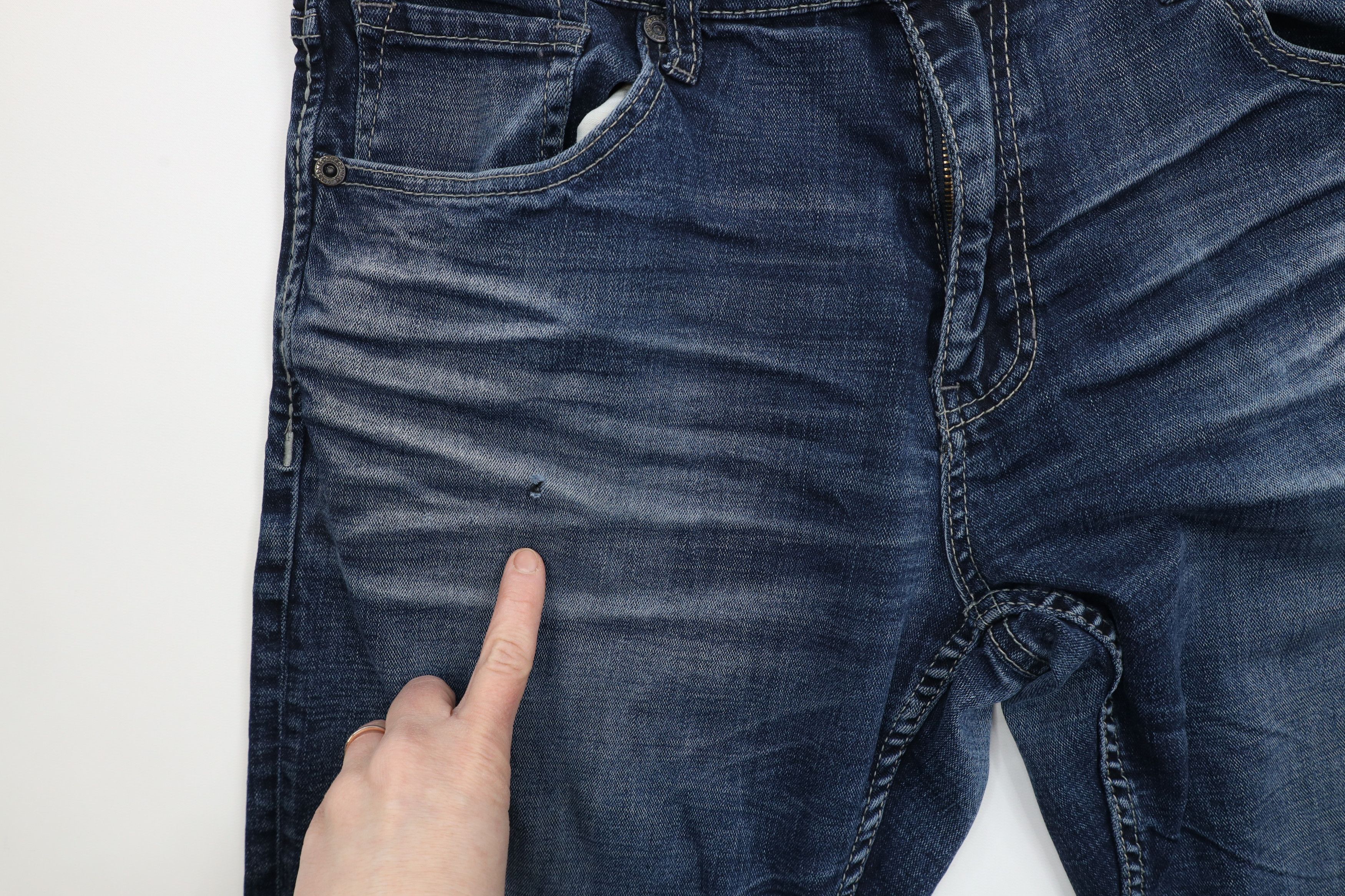 Vintage Buckle BKE Thick Stitch Tyler Straight Leg Jeans AS IS Size US 36 / EU 52 - 6 Thumbnail
