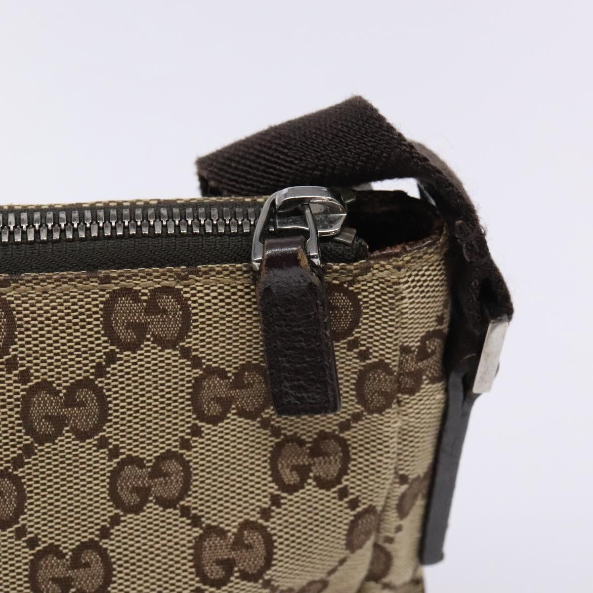 Gucci GUCCI GG Canvas Shoulder Bag Beige Silver Size ONE SIZE - 15 Thumbnail