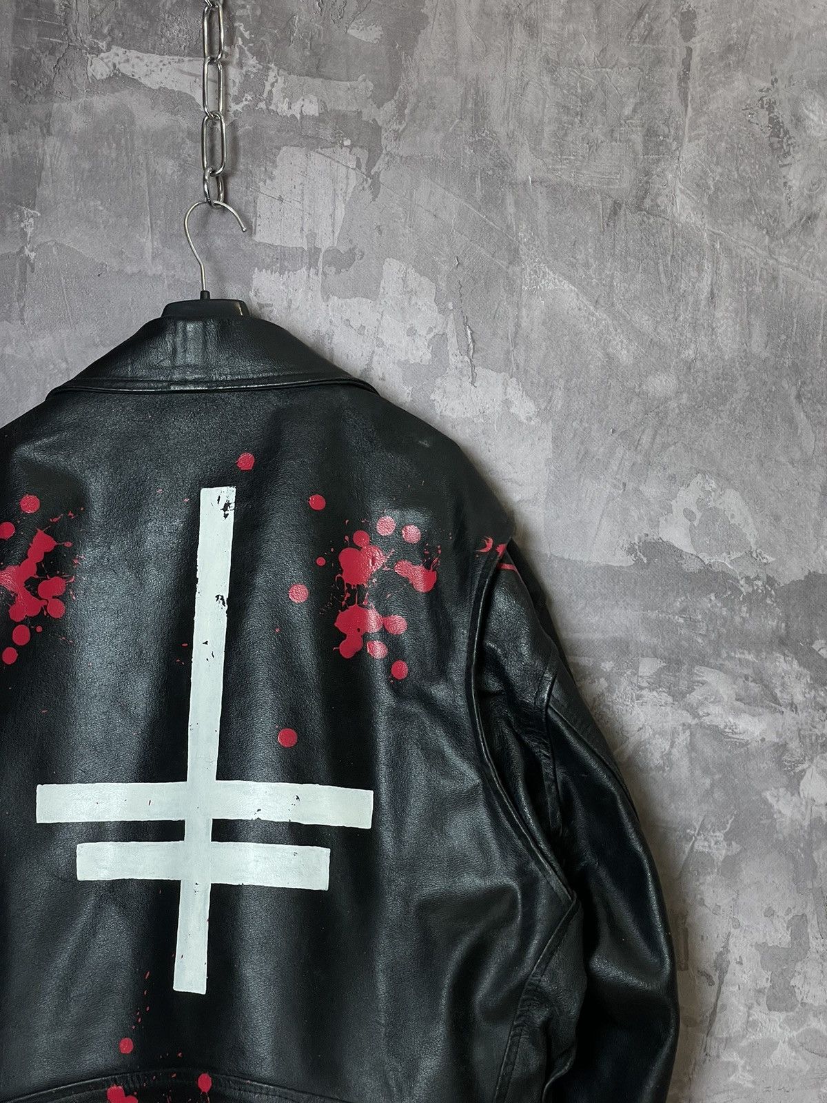 Vintage Vintage Leather Biker Motorcycle Jacket Streetwear 90s Size US L / EU 52-54 / 3 - 13 Thumbnail