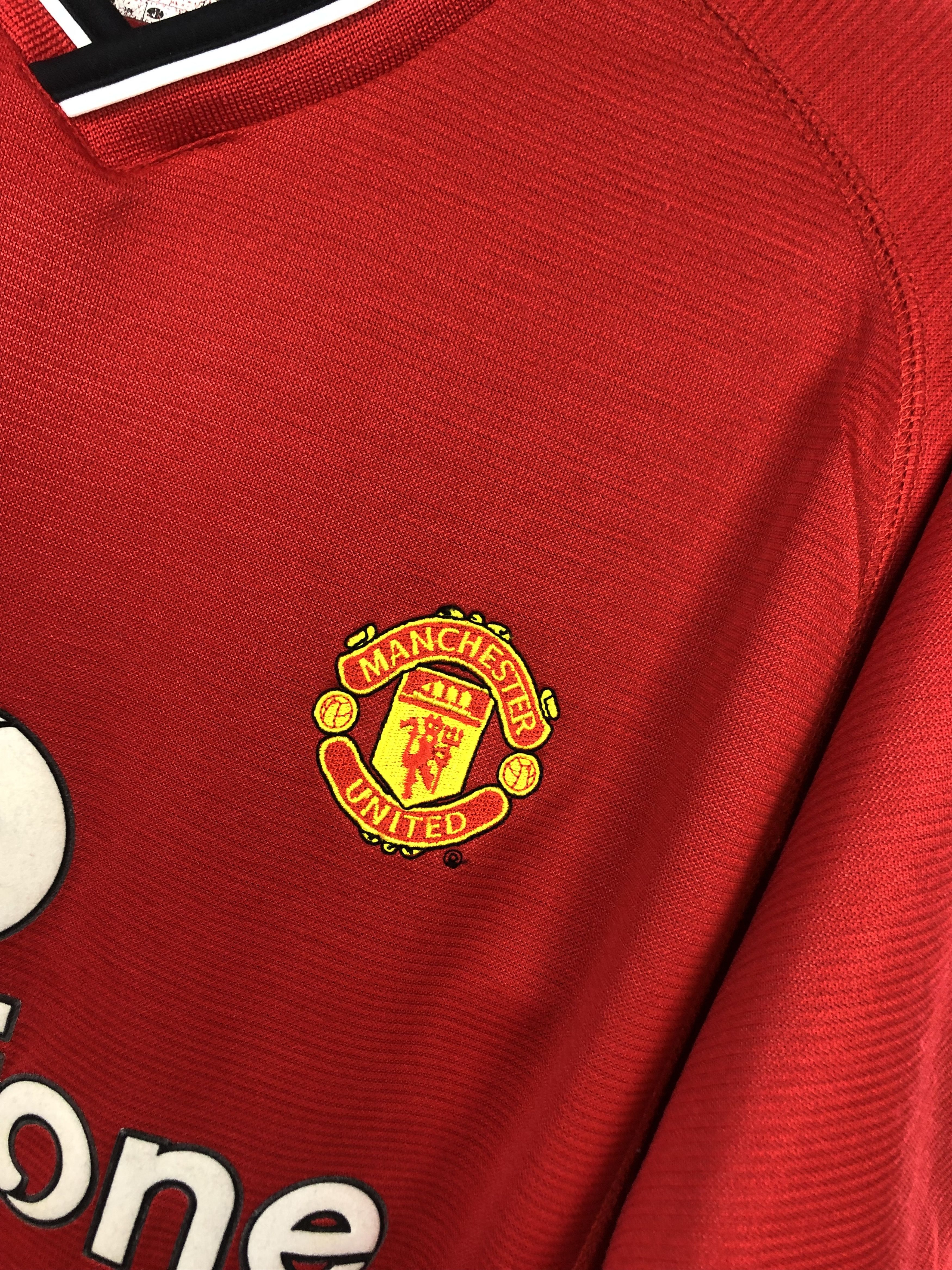 Vintage Manchester United football shirt 2000 Soccer Umbro Jersey Size US L / EU 52-54 / 3 - 6 Thumbnail
