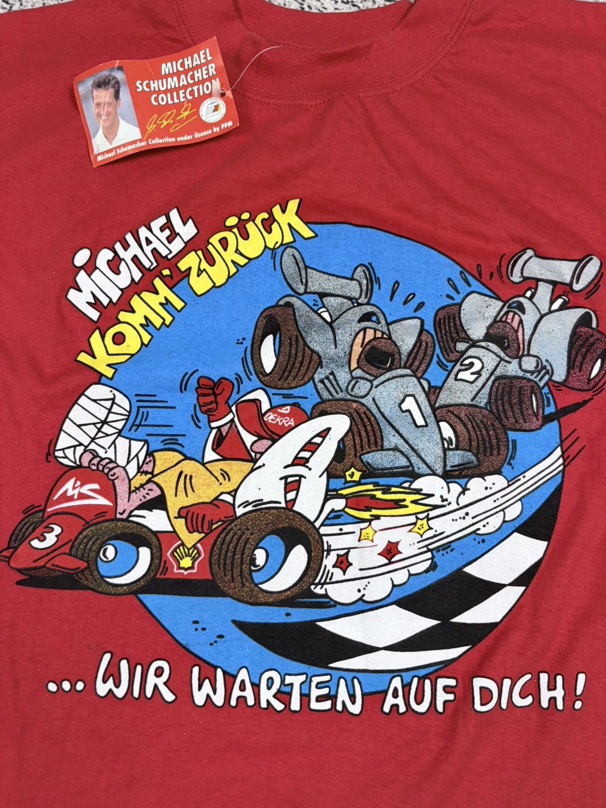 Formula 1 VINTAGE Michael Schumacher F1 T-Shirt NWT Formula 1 Red M Size US M / EU 48-50 / 2 - 4 Thumbnail
